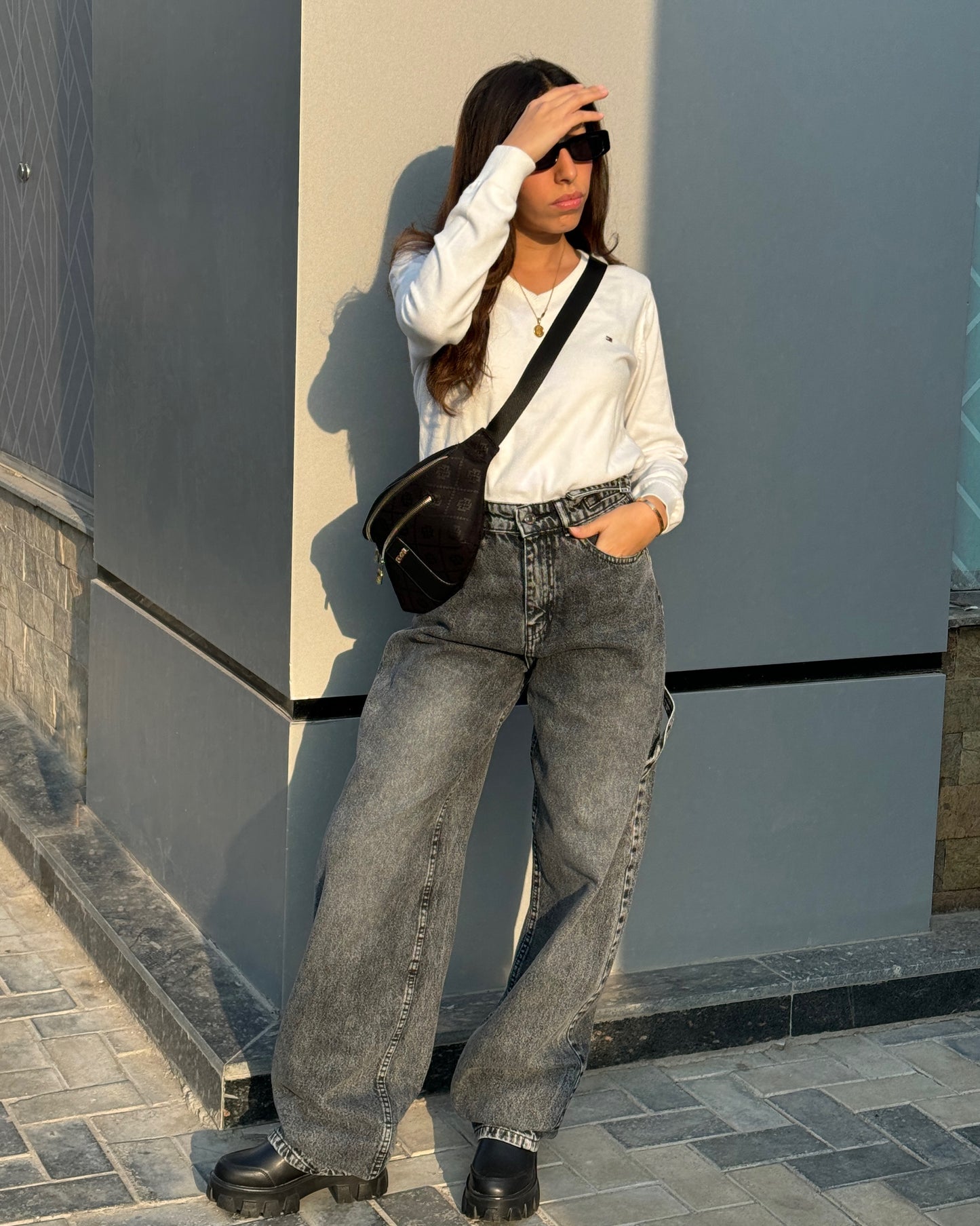 Balloon fit baggy jeans