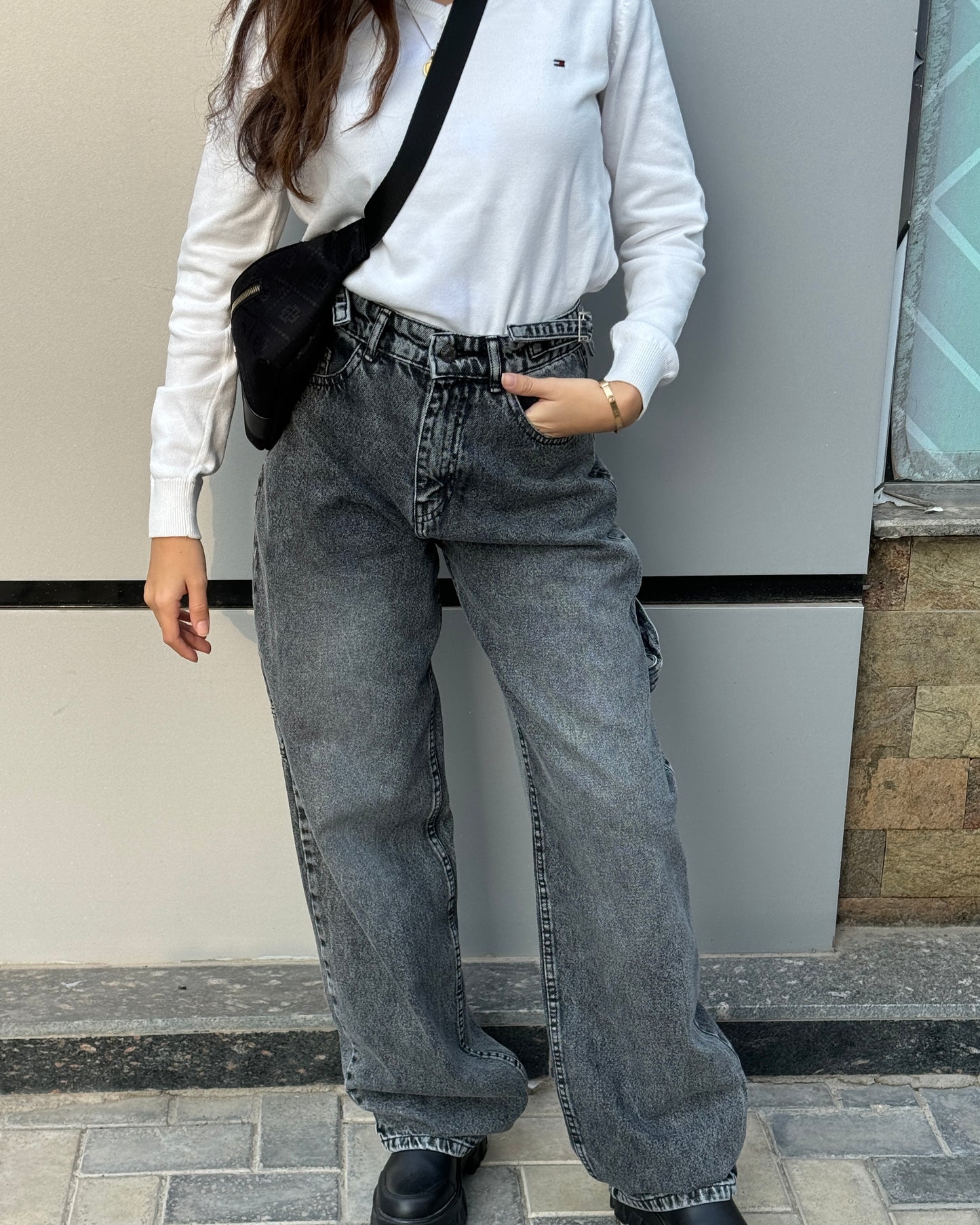 Balloon fit baggy jeans