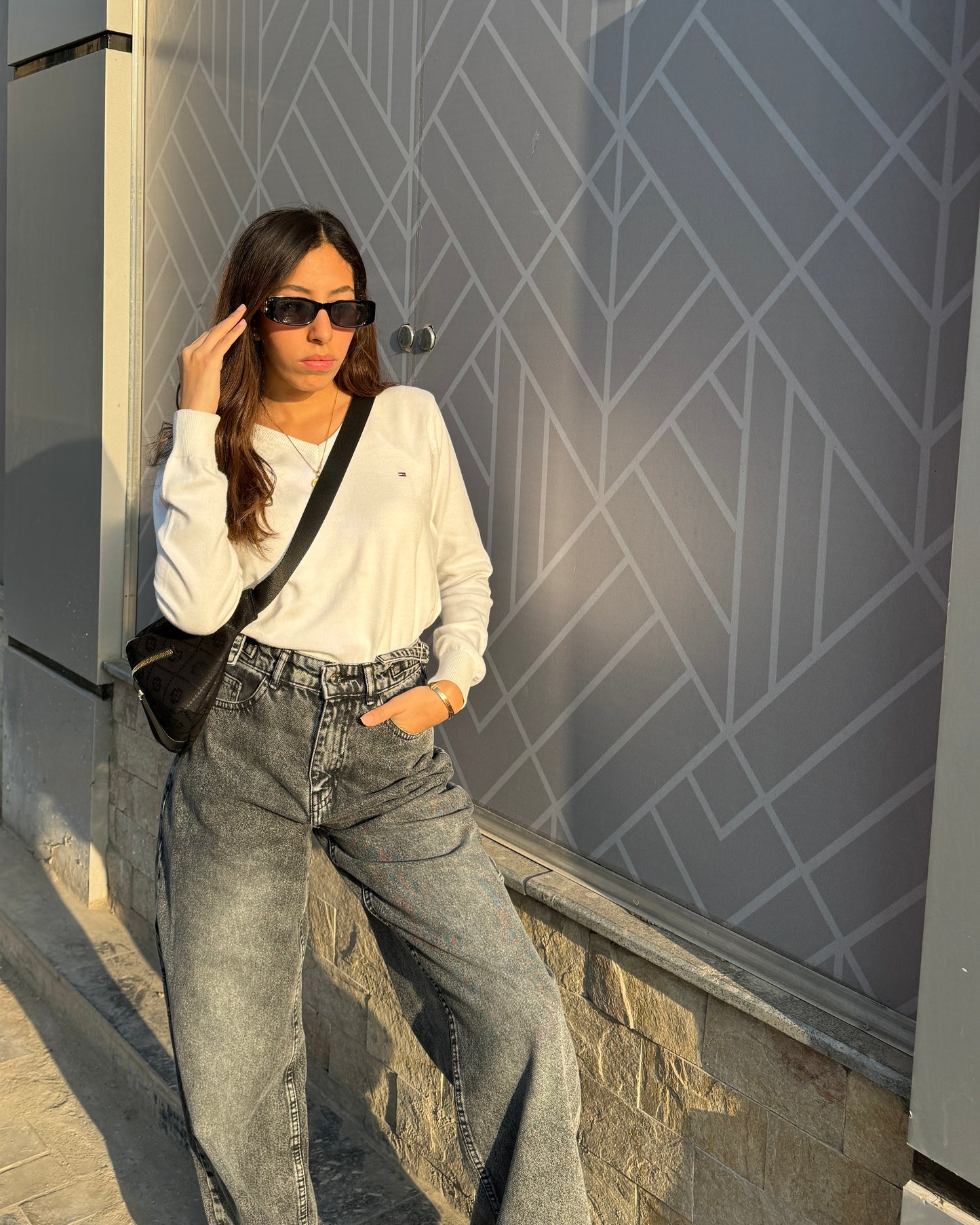 Balloon fit baggy jeans