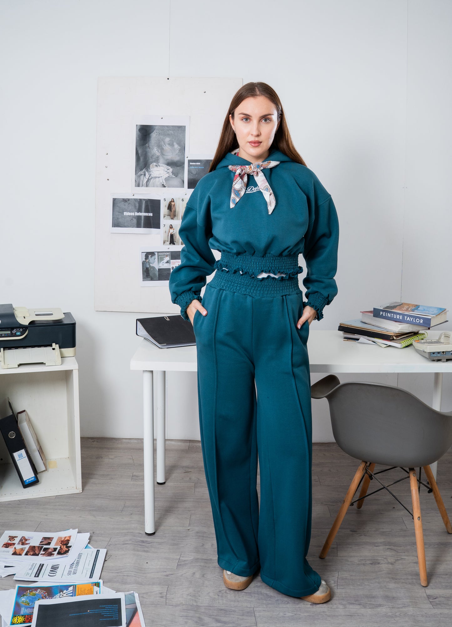 Fleece Set Deep Blue Green