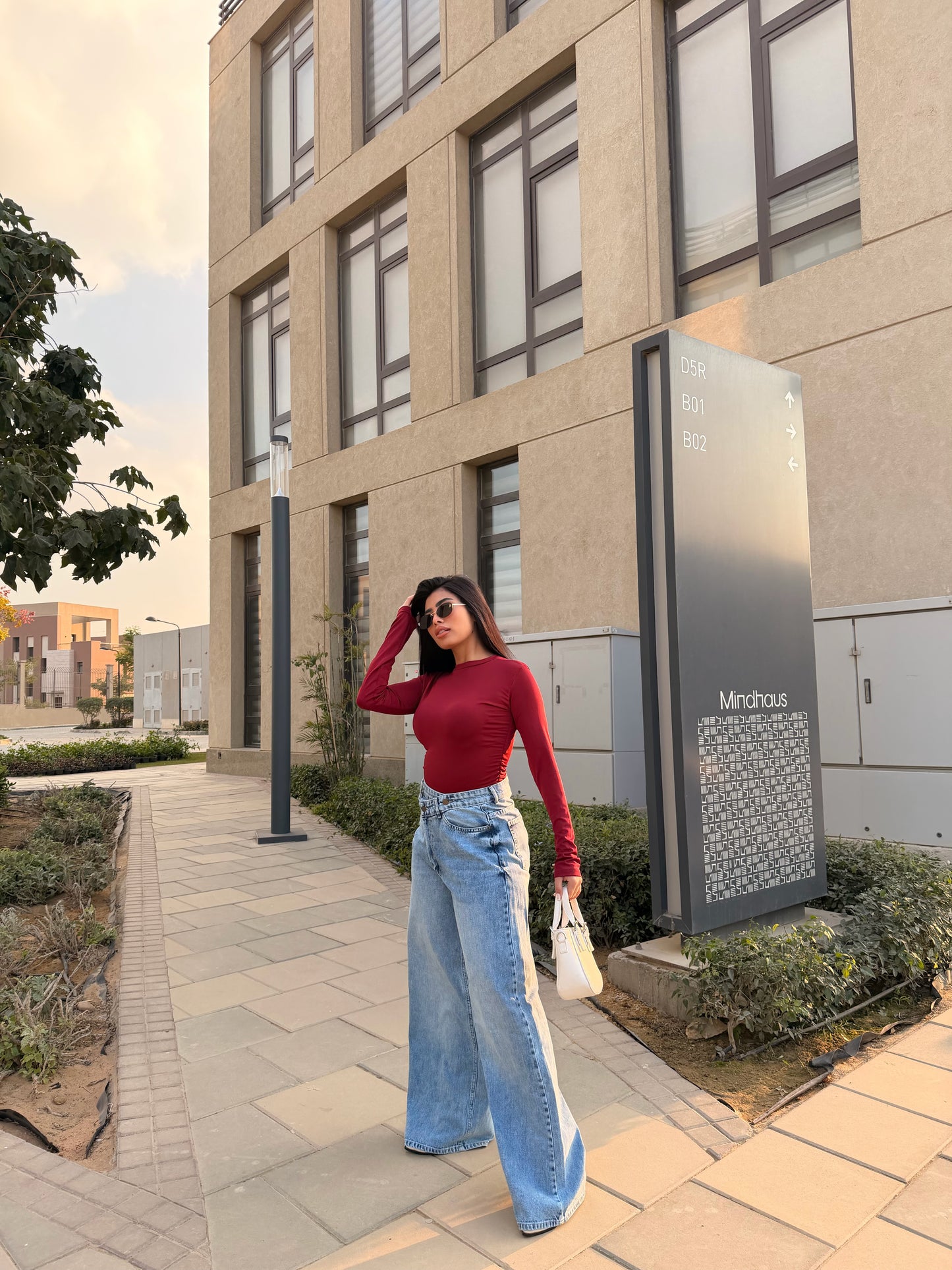Cross Wide Leg Jeans light blue