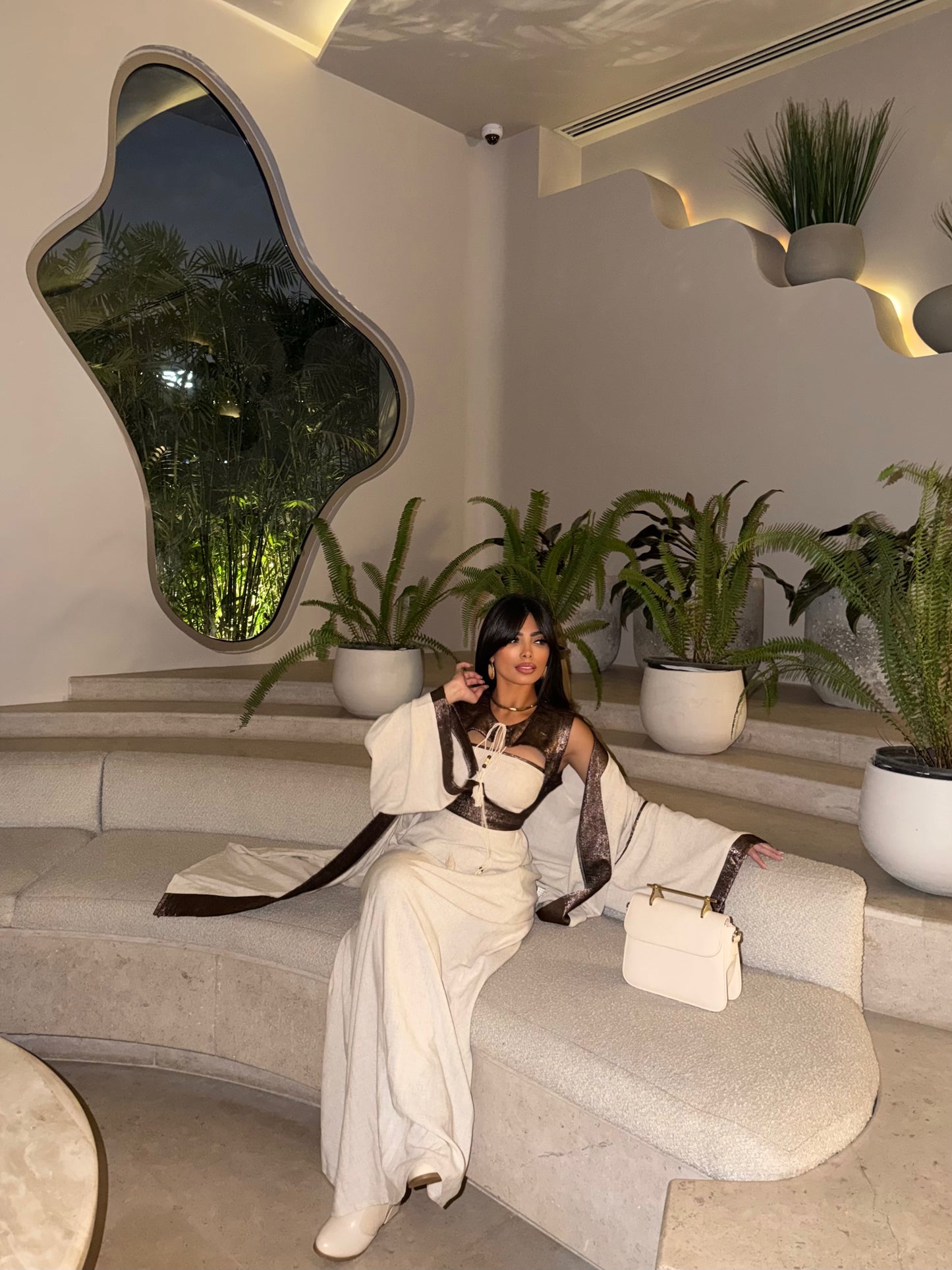 Linen set ( Dress+ kaftan)