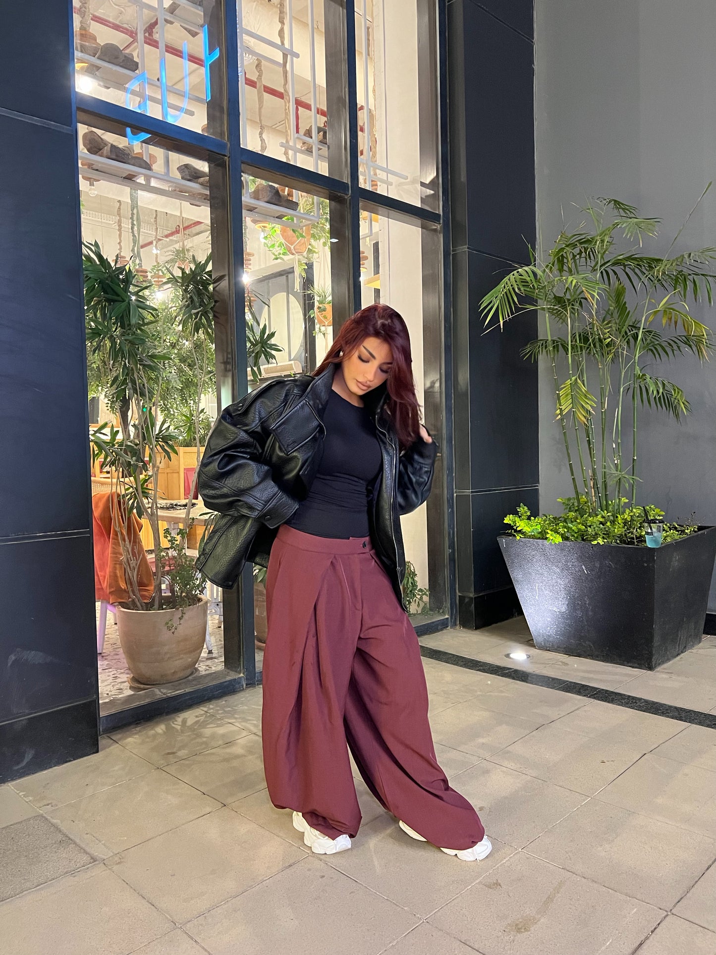 Double layer Burgundy