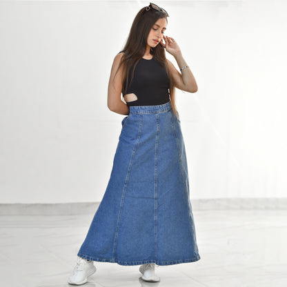 Long Jeans Skirt