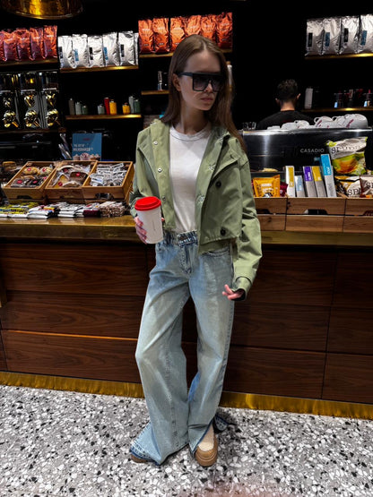 Two-Piece Cropped Jacke