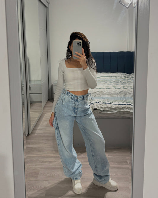 Balloon fit baggy jeans