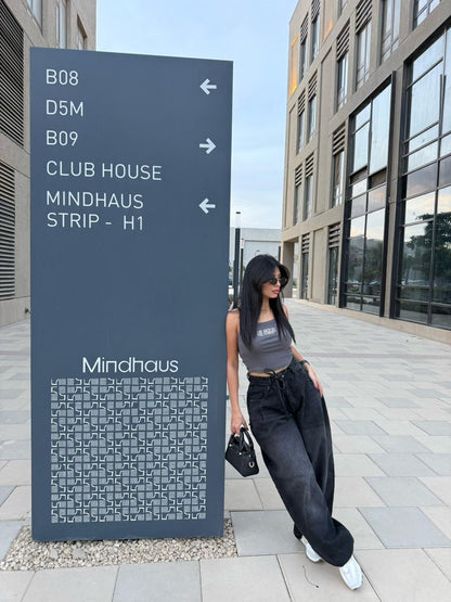 Baggy Tie-waist pants