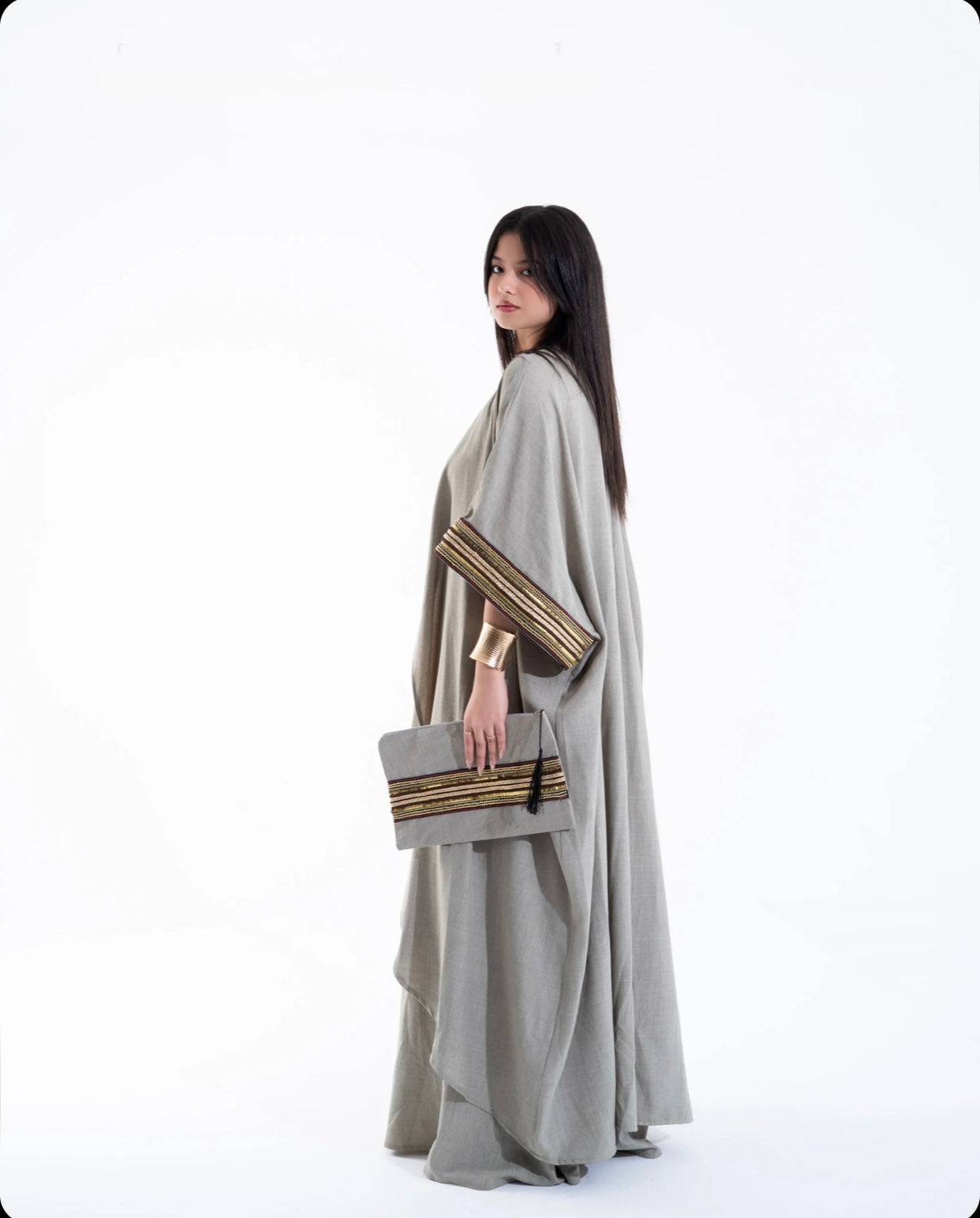 Olive Linen Kaftan