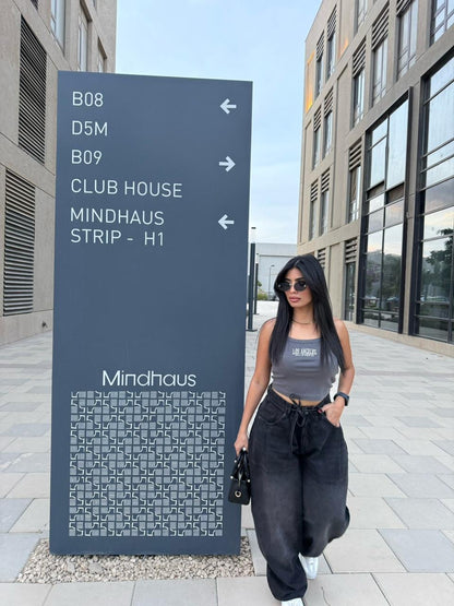 Baggy Tie-waist pants