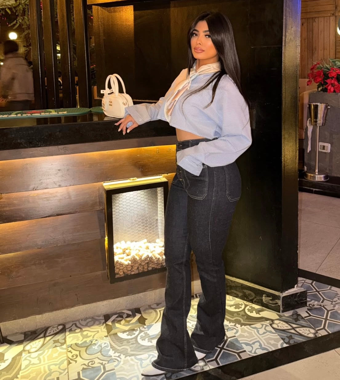 Flare jeans Dark blue