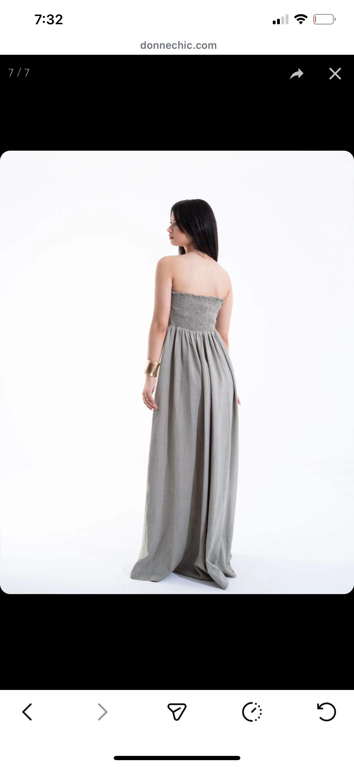 Olive Linen Kaftan