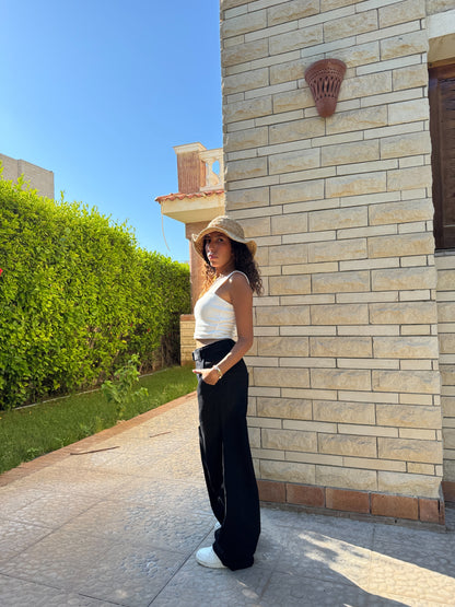 “Black Belted Baggy Pants”