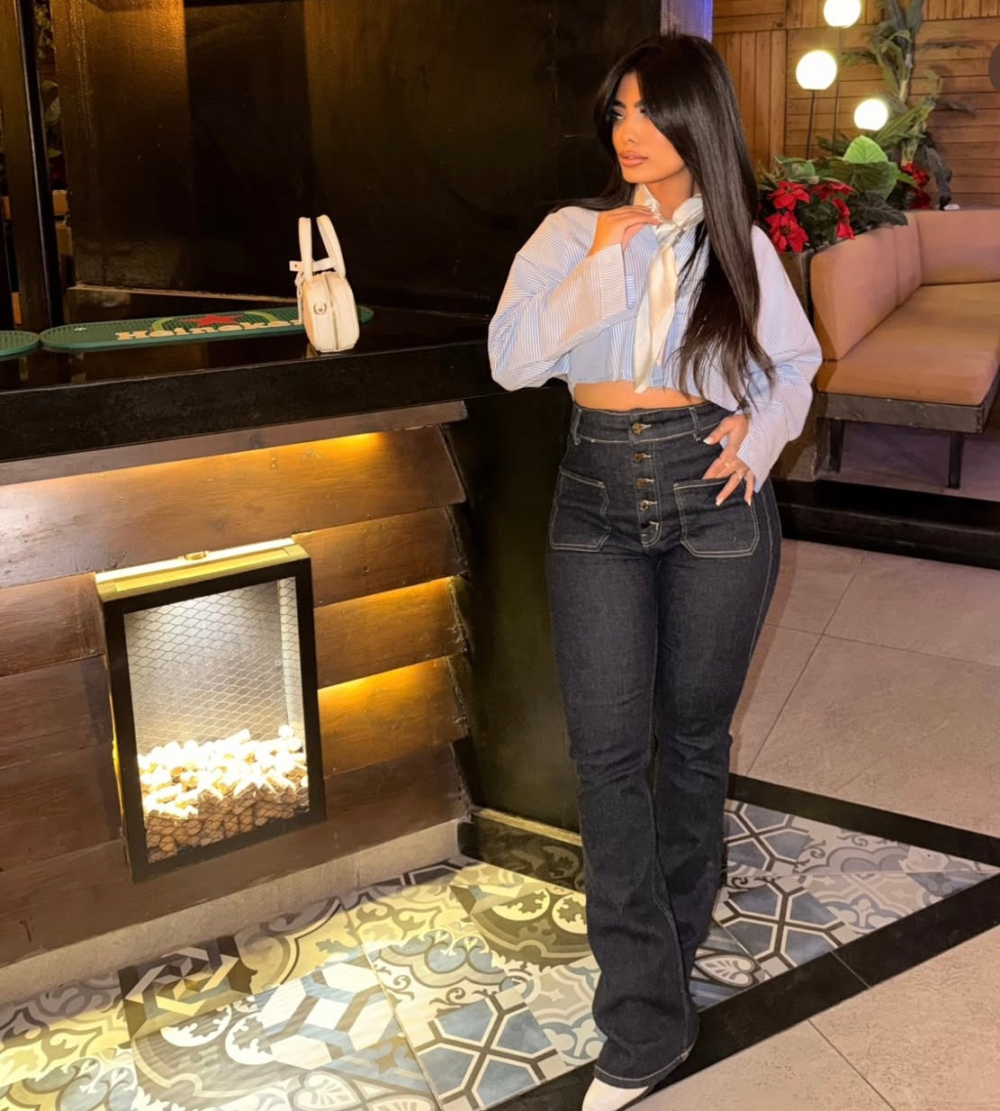 Flare jeans Dark blue