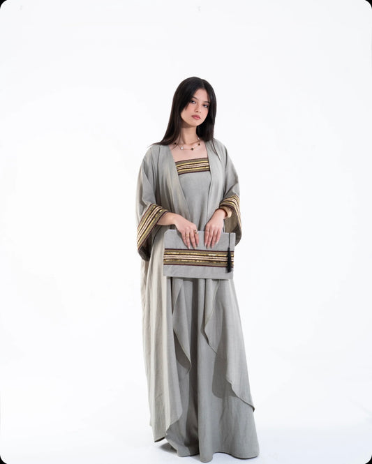 Olive Linen Kaftan
