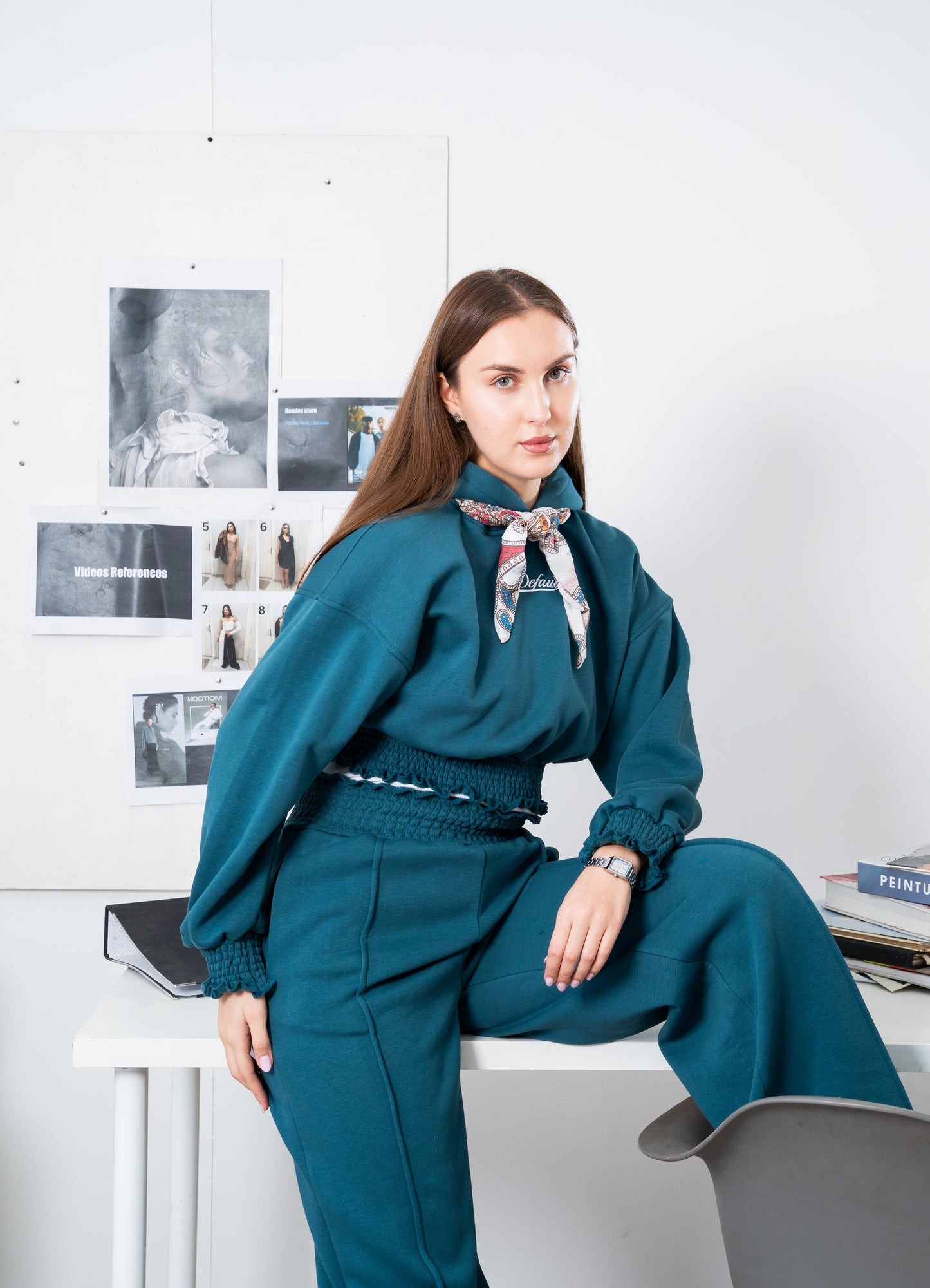 Fleece Set Deep Blue Green