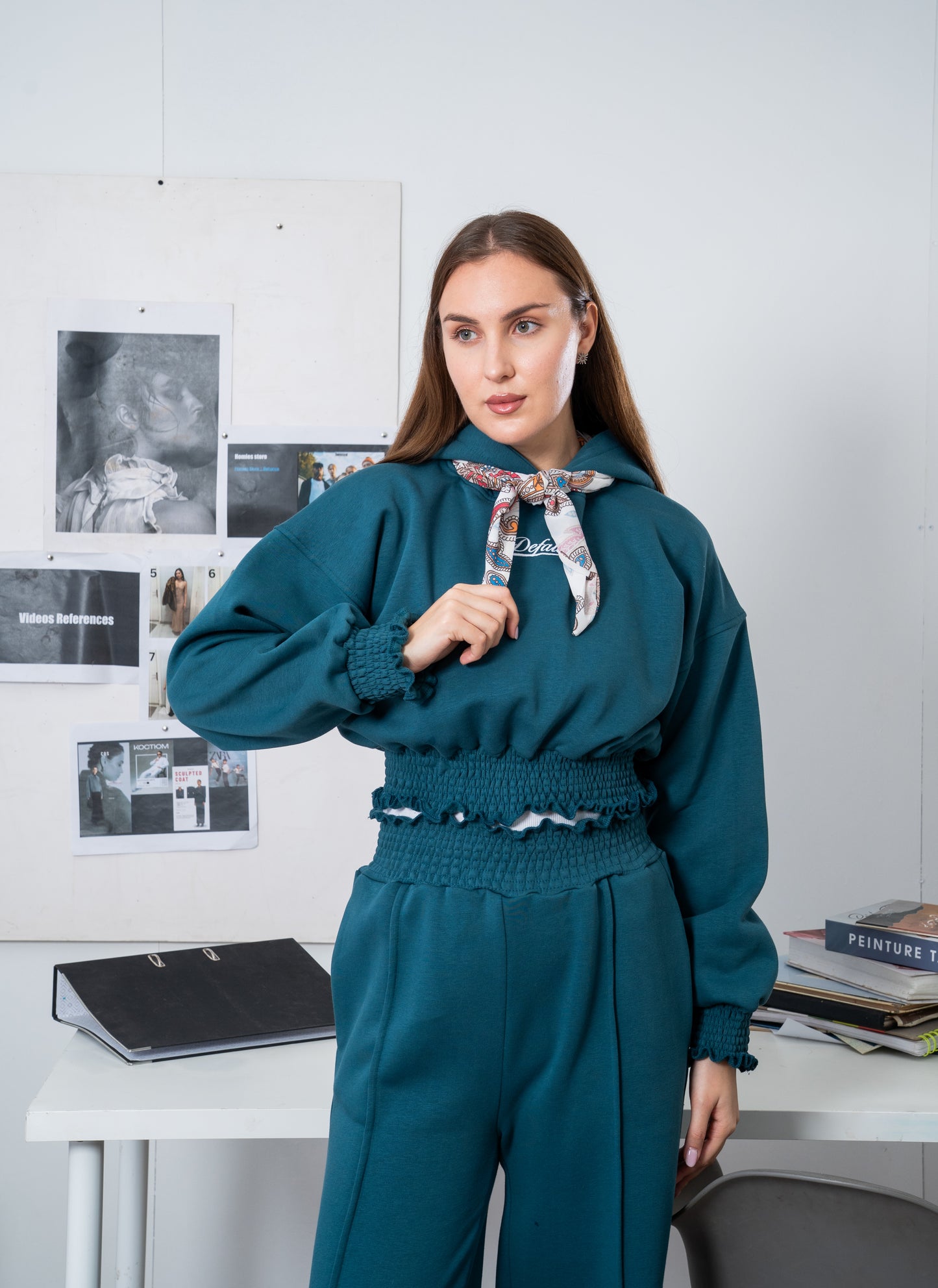 Fleece Set Deep Blue Green