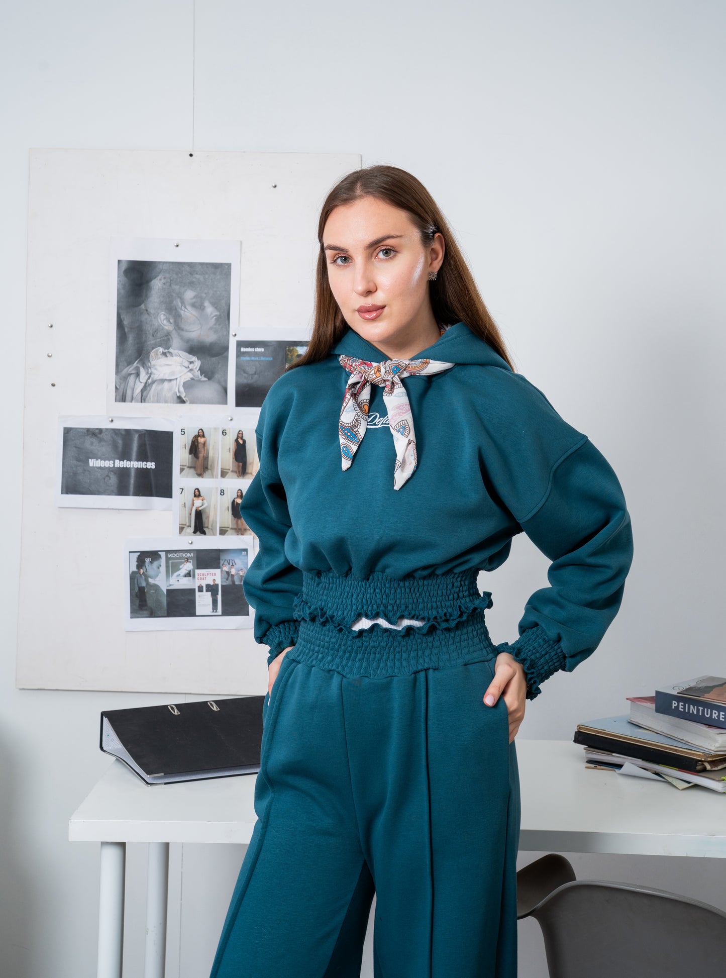 Fleece Set Deep Blue Green