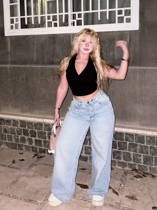Light Wash Baggy Jeans