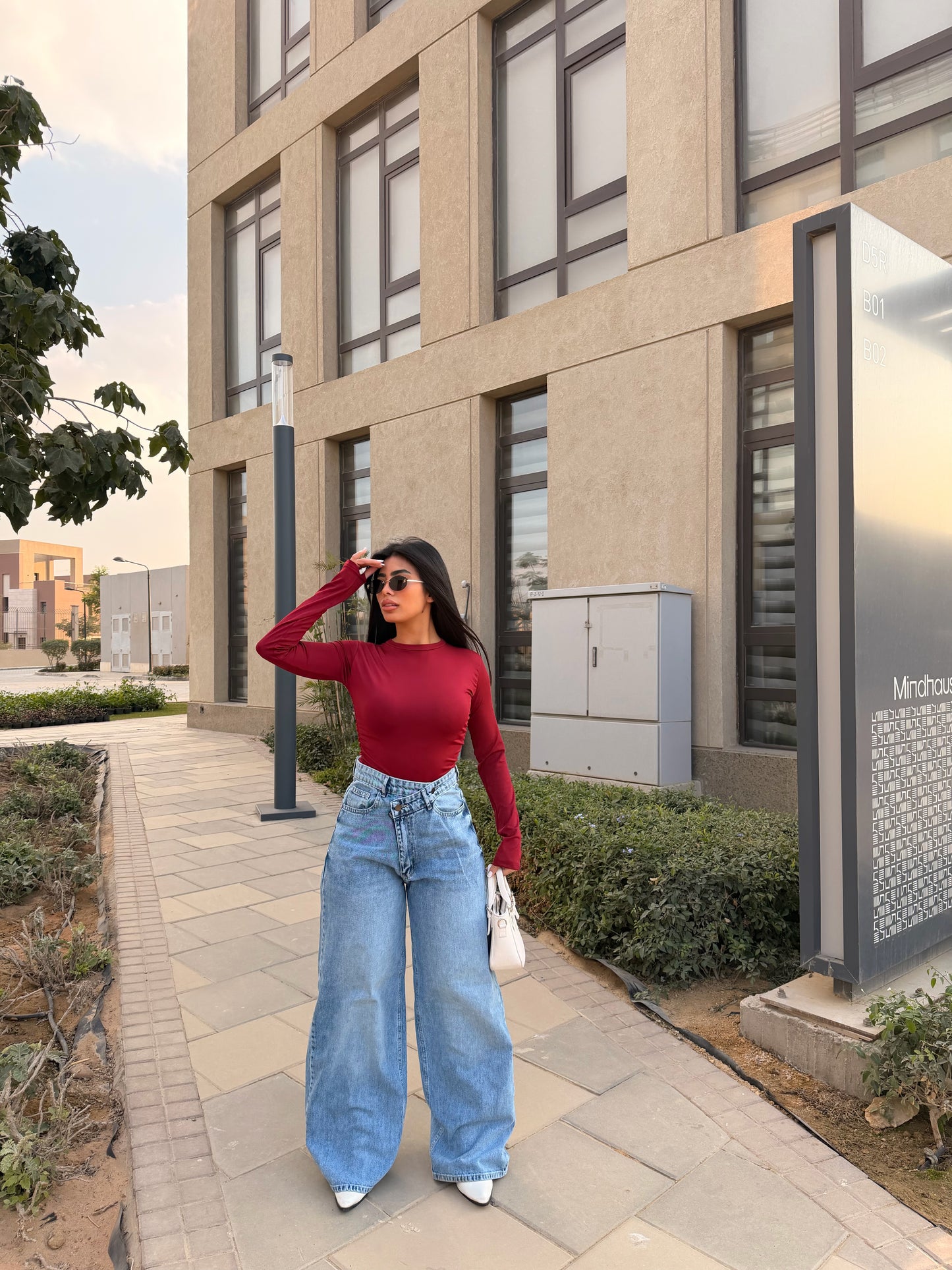 Cross Wide Leg Jeans light blue