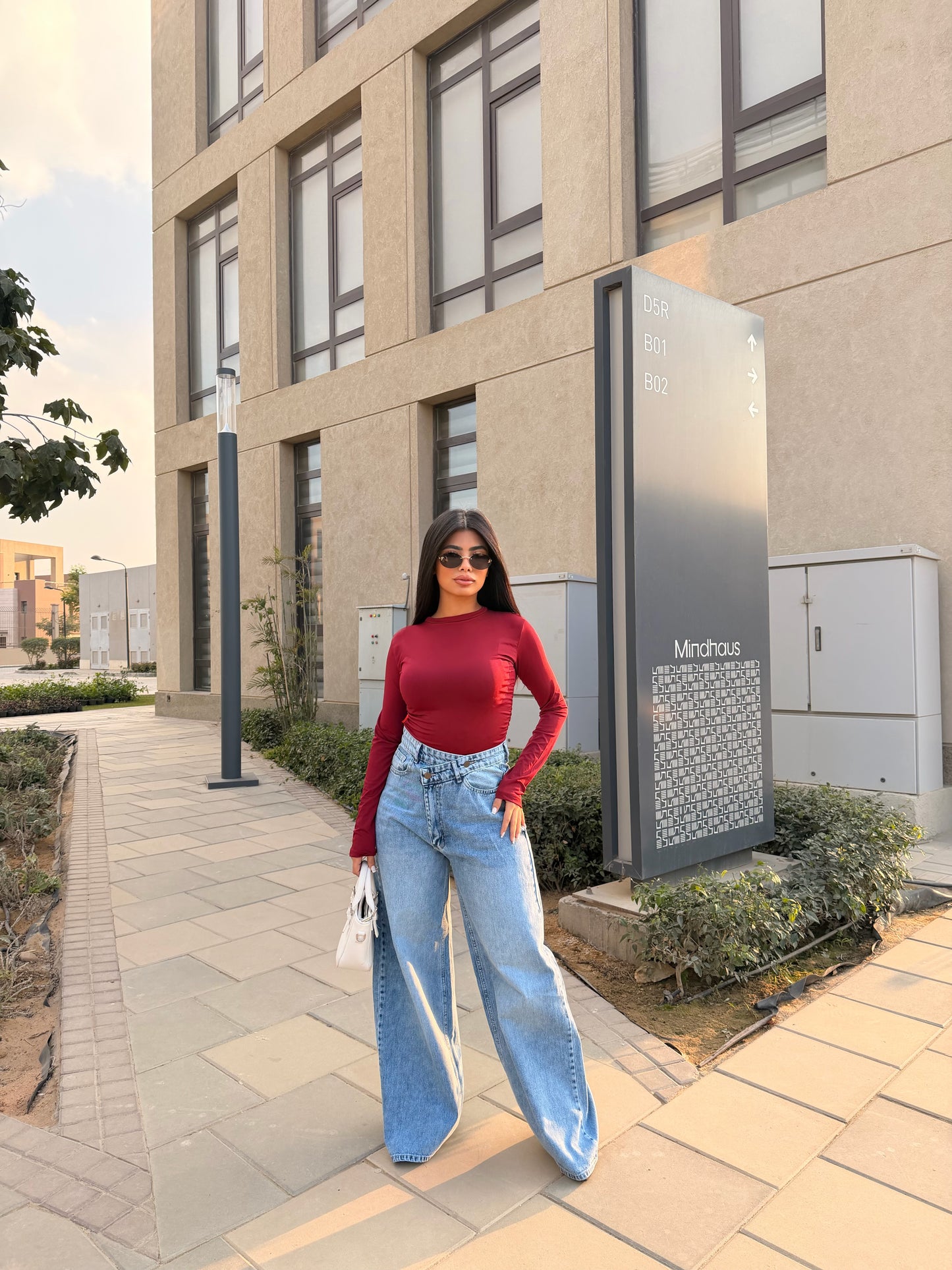 Cross Wide Leg Jeans light blue