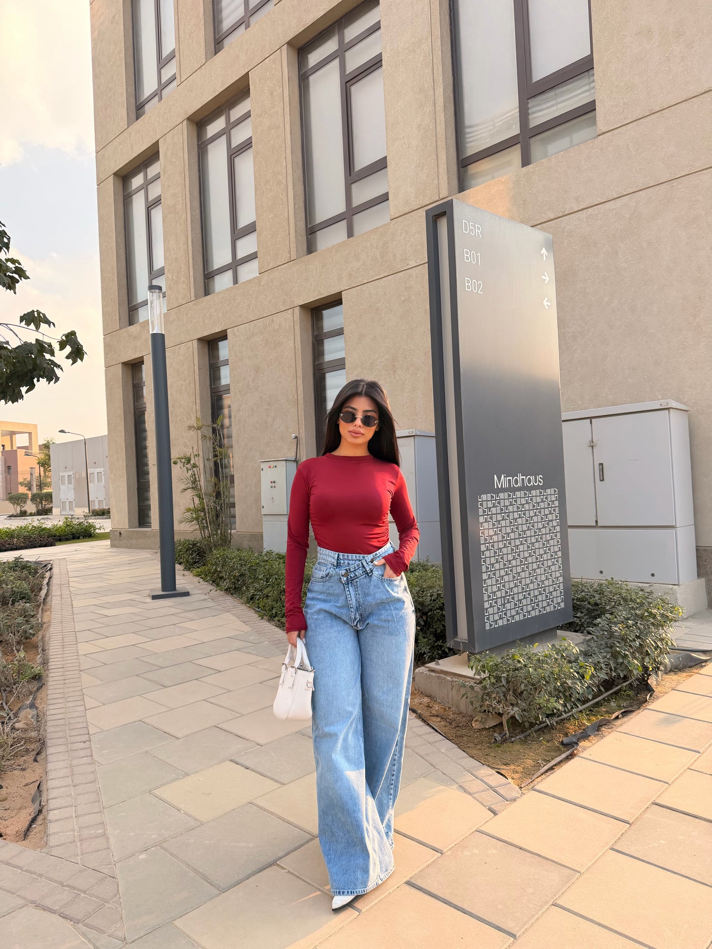 Cross Wide Leg Jeans light blue