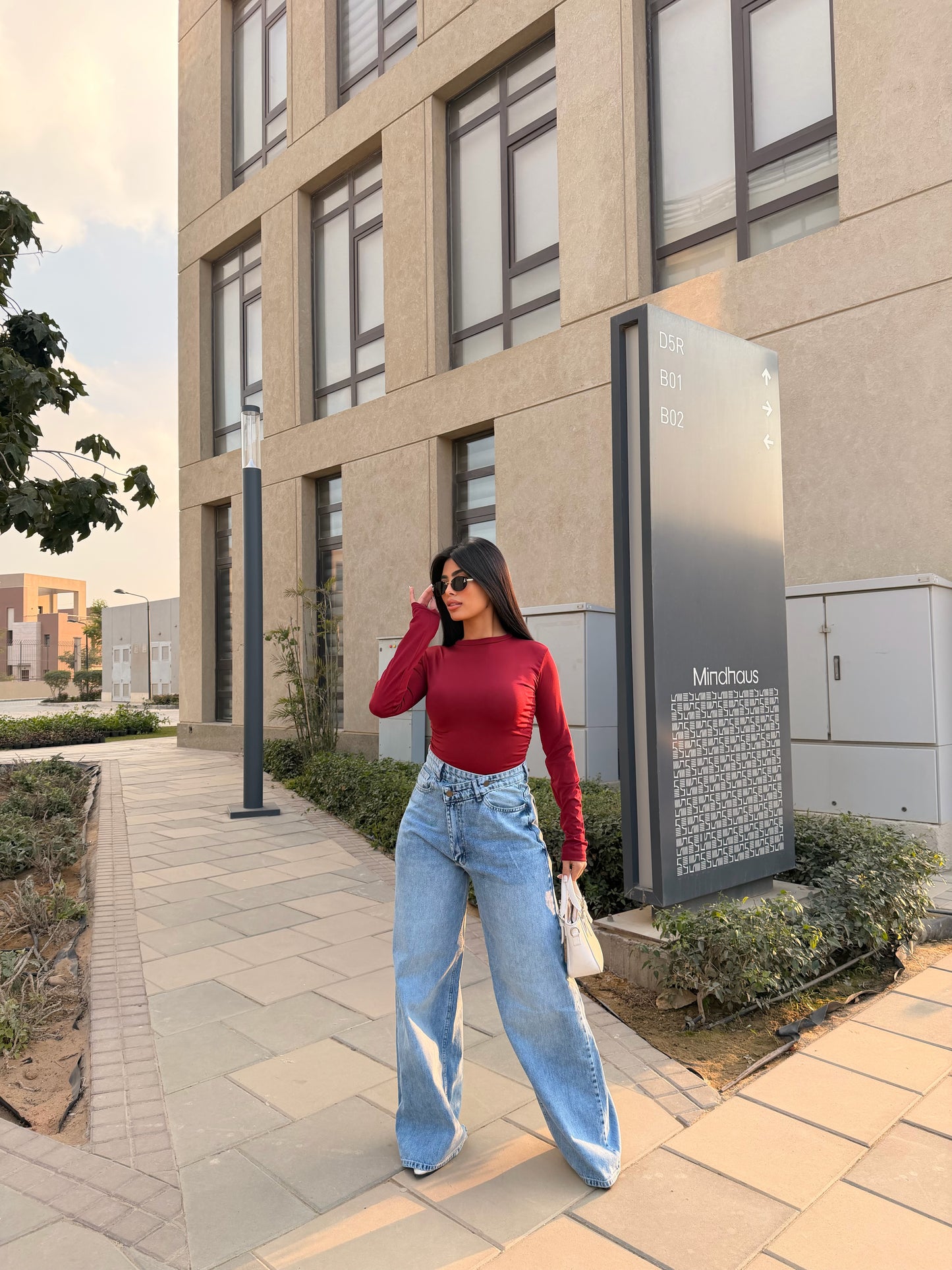 Cross Wide Leg Jeans light blue