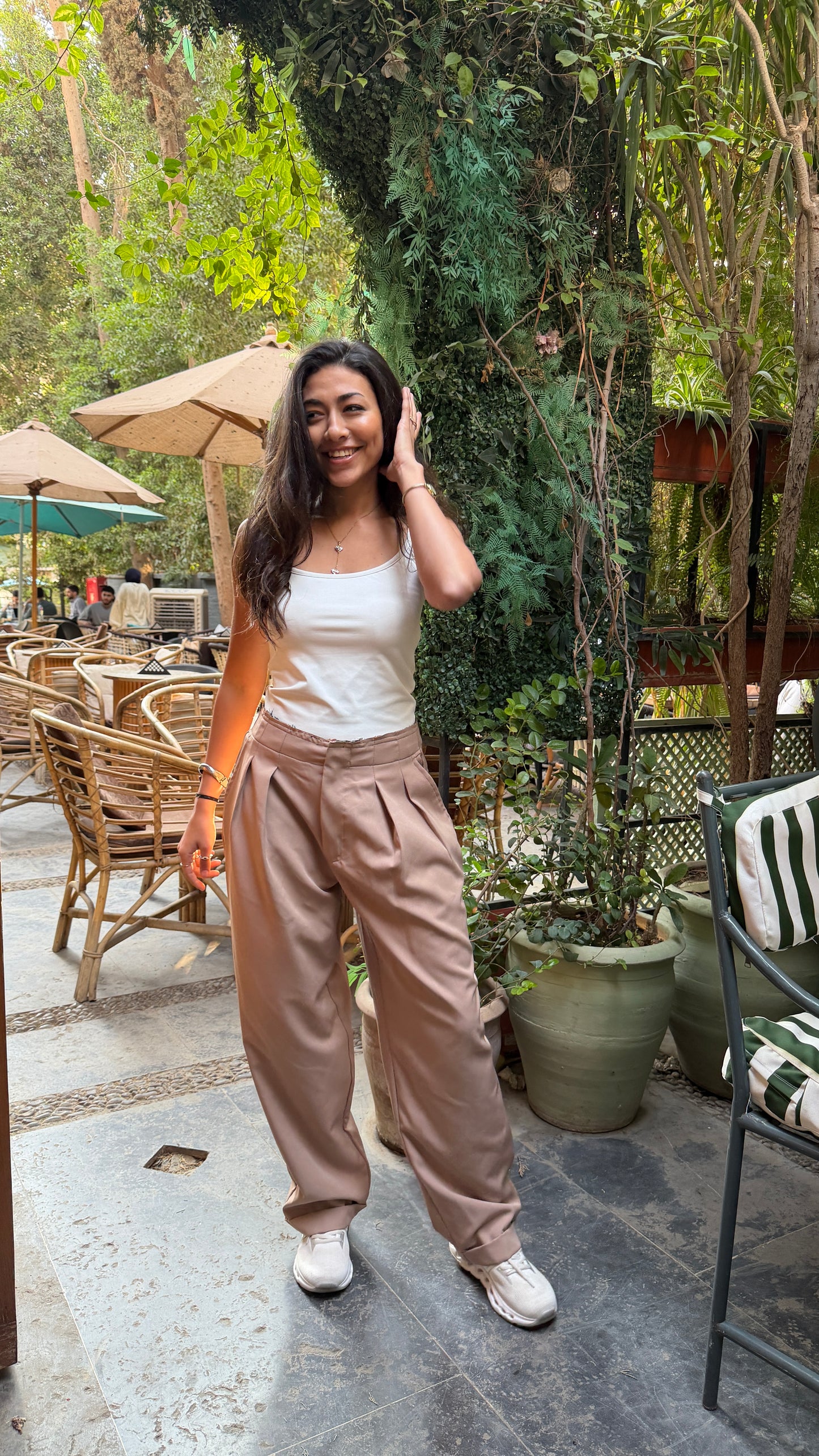 Pleated Pants V2 Beige