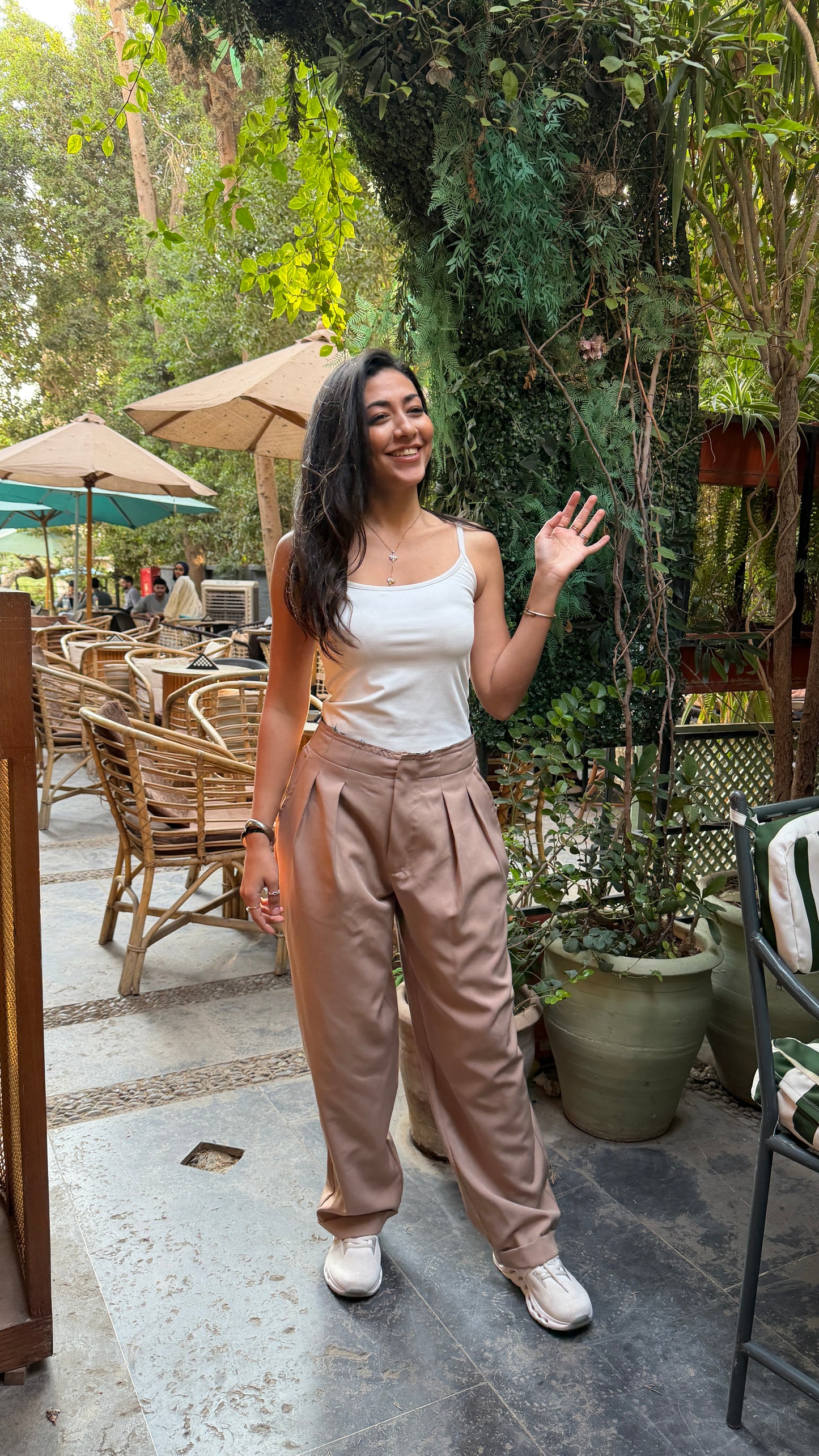 Pleated Pants V2 Beige