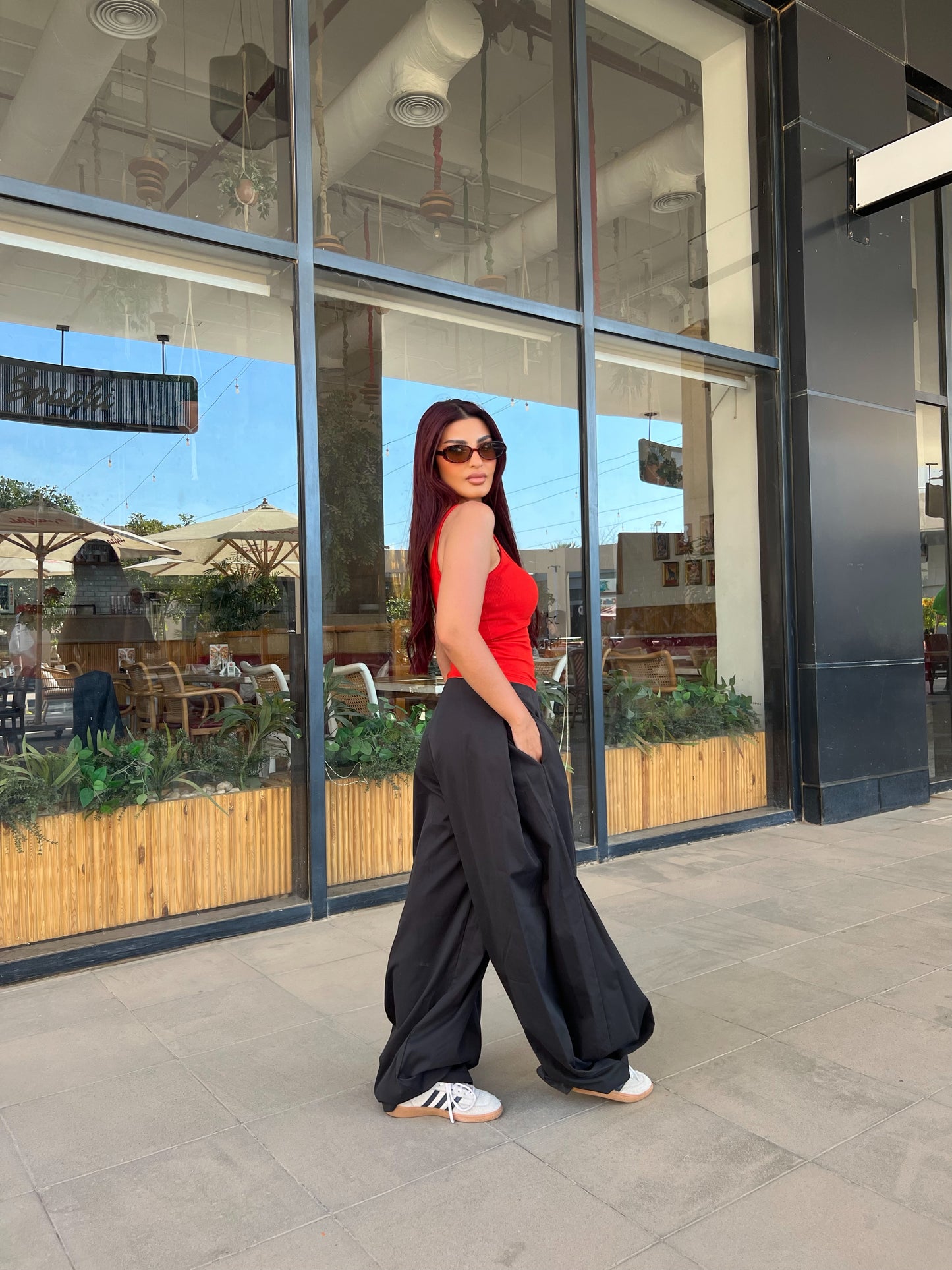 Flowy Wide Leg Pants Black