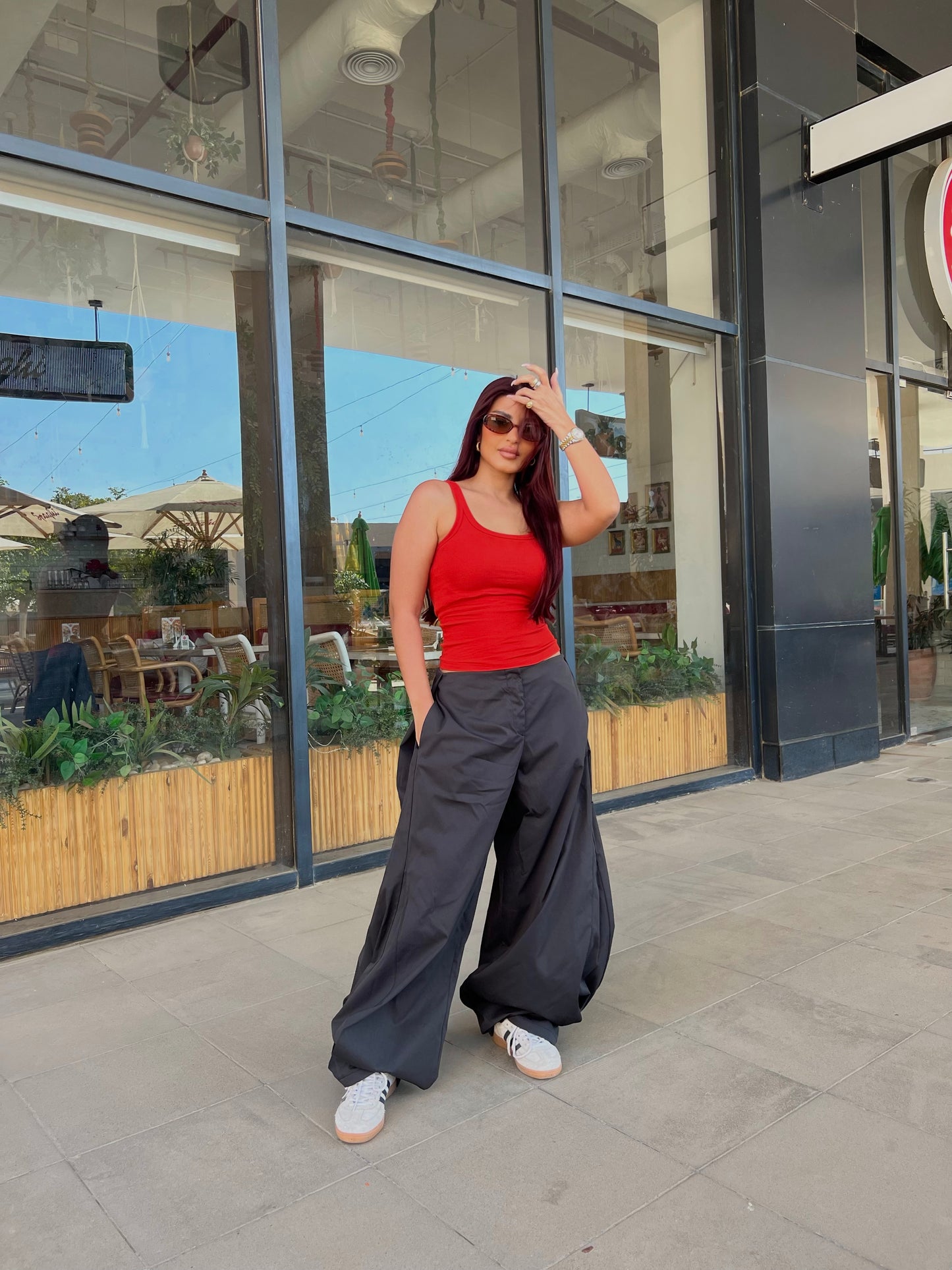 Flowy Wide Leg Pants Black