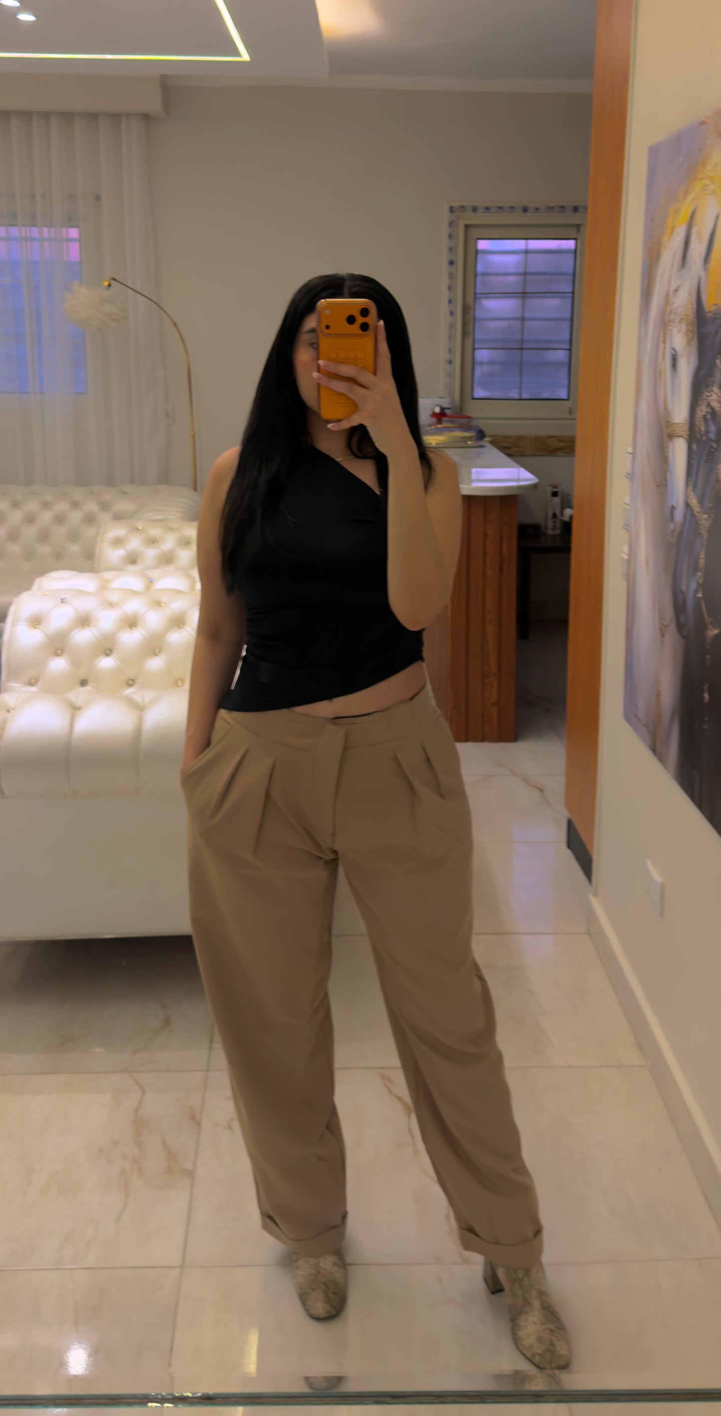 Pleated Pants V2 Beige