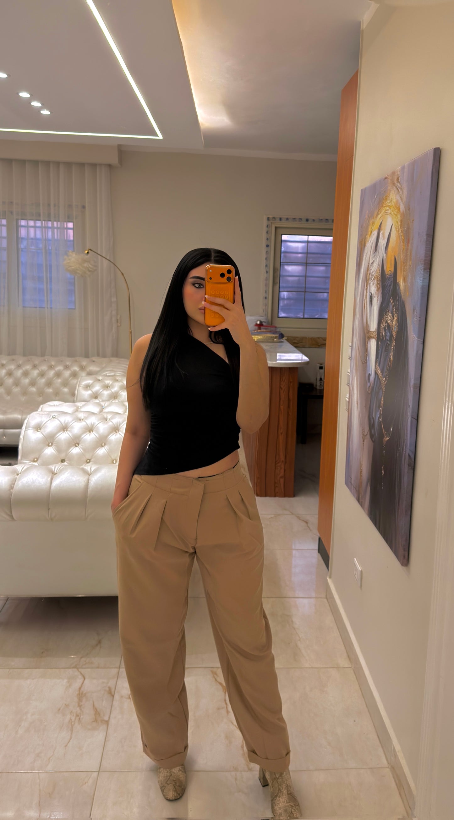 Pleated Pants V2 Beige