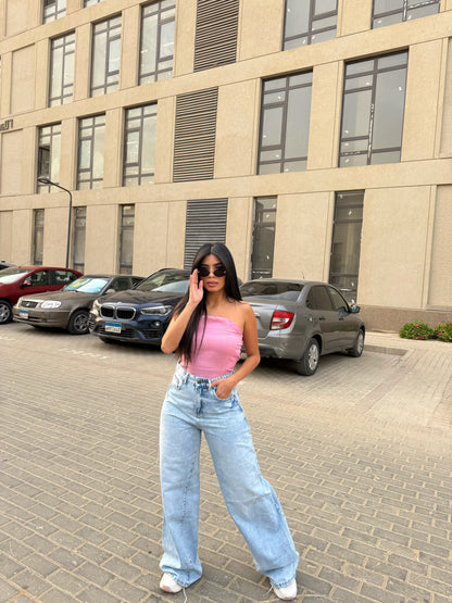 Wide Leg pants light blue