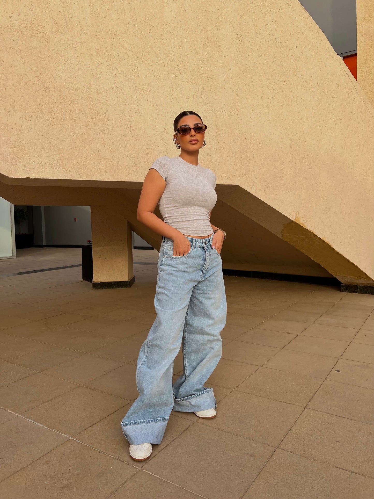Light Wash Baggy Jeans