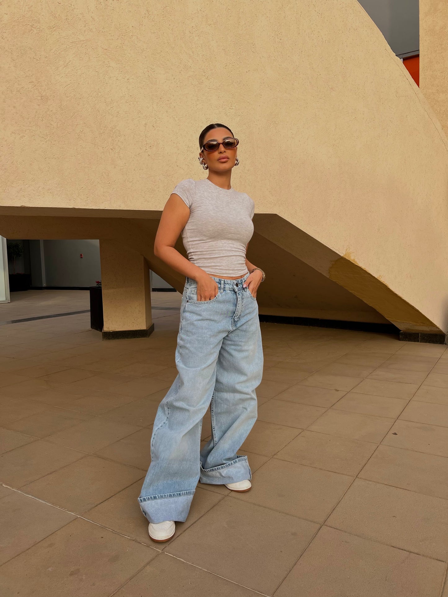 Light Wash Baggy Jeans