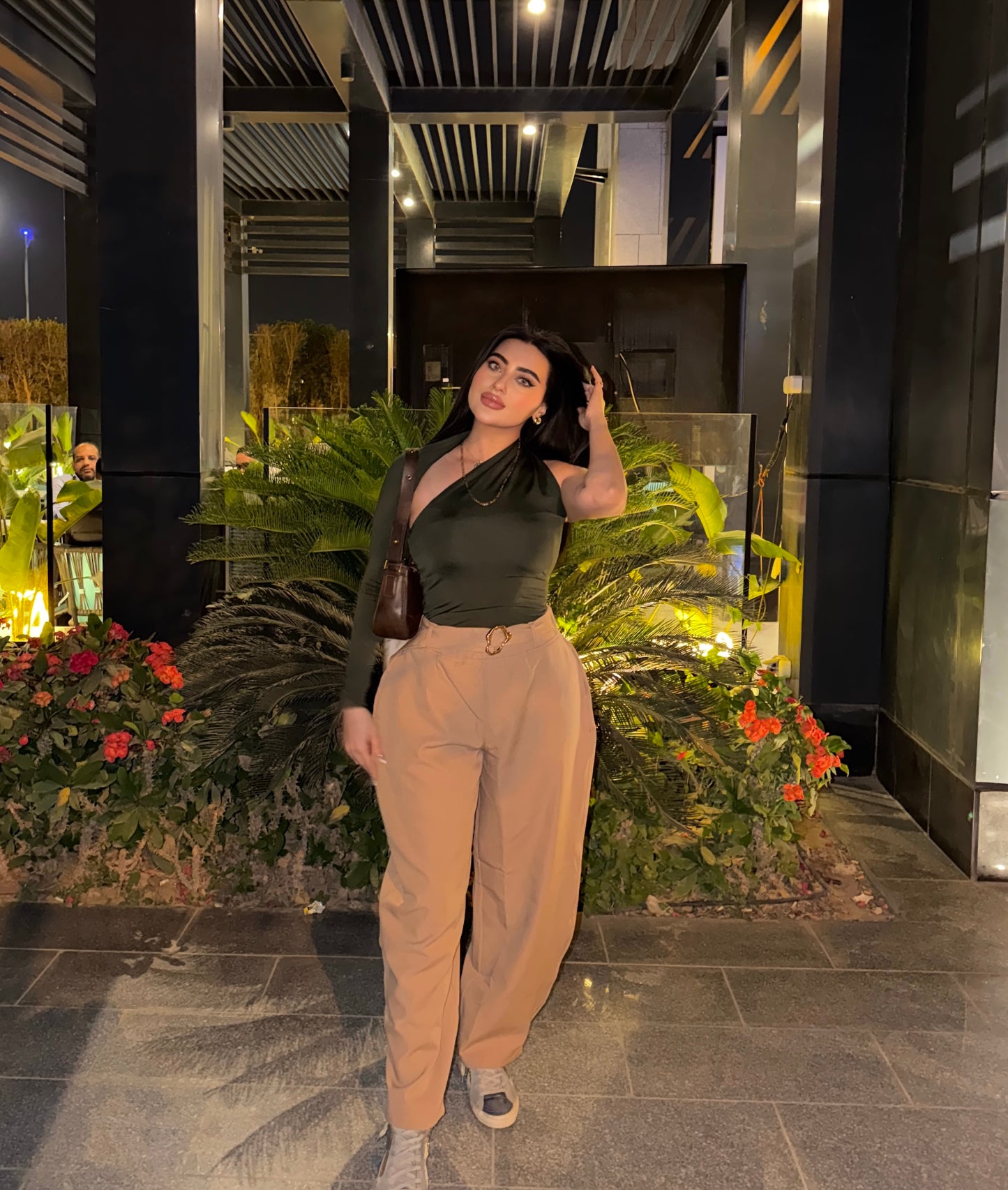 Chic High Waist Trousers V1 Beige