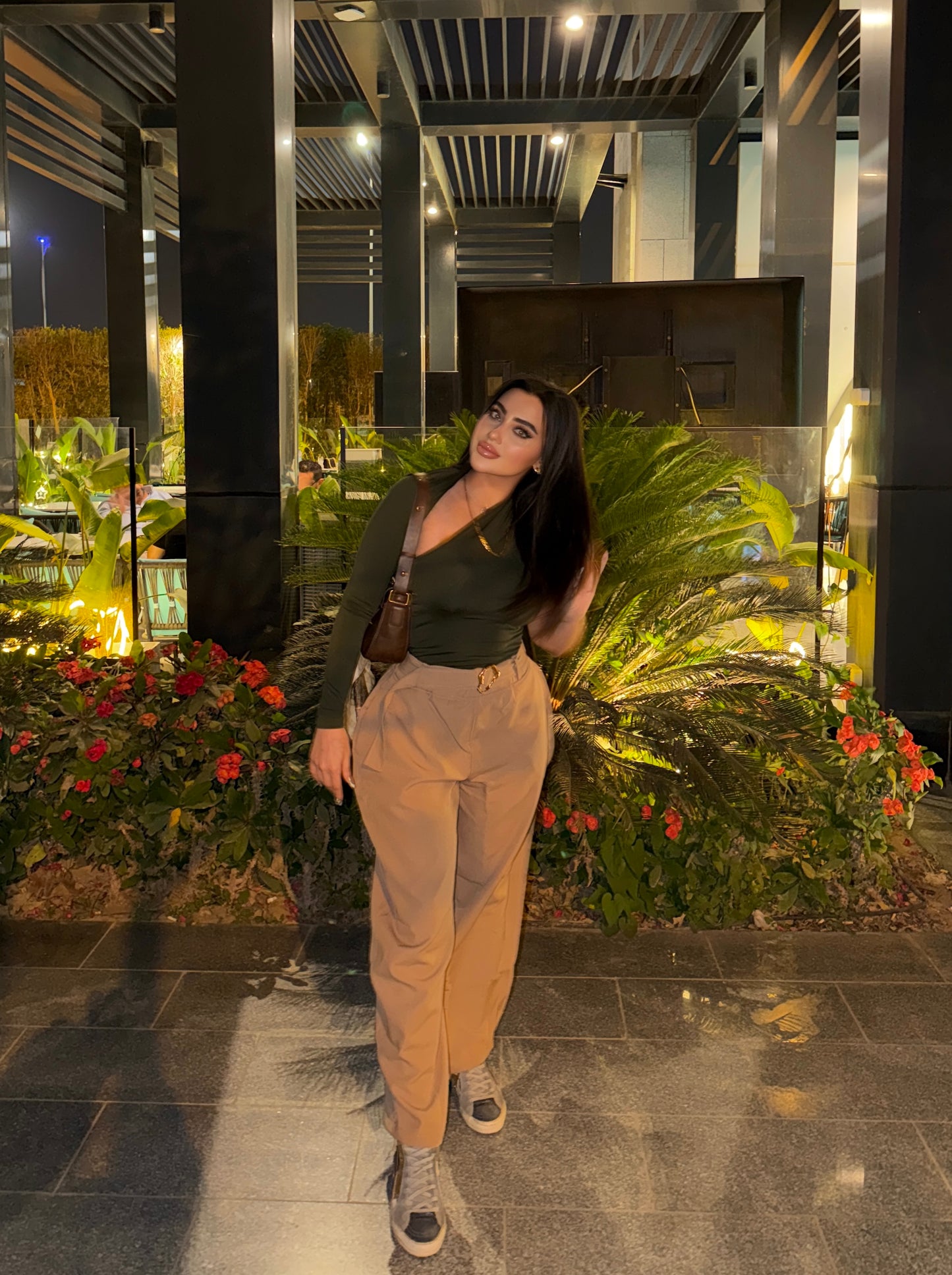 Chic High Waist Trousers V1 Beige