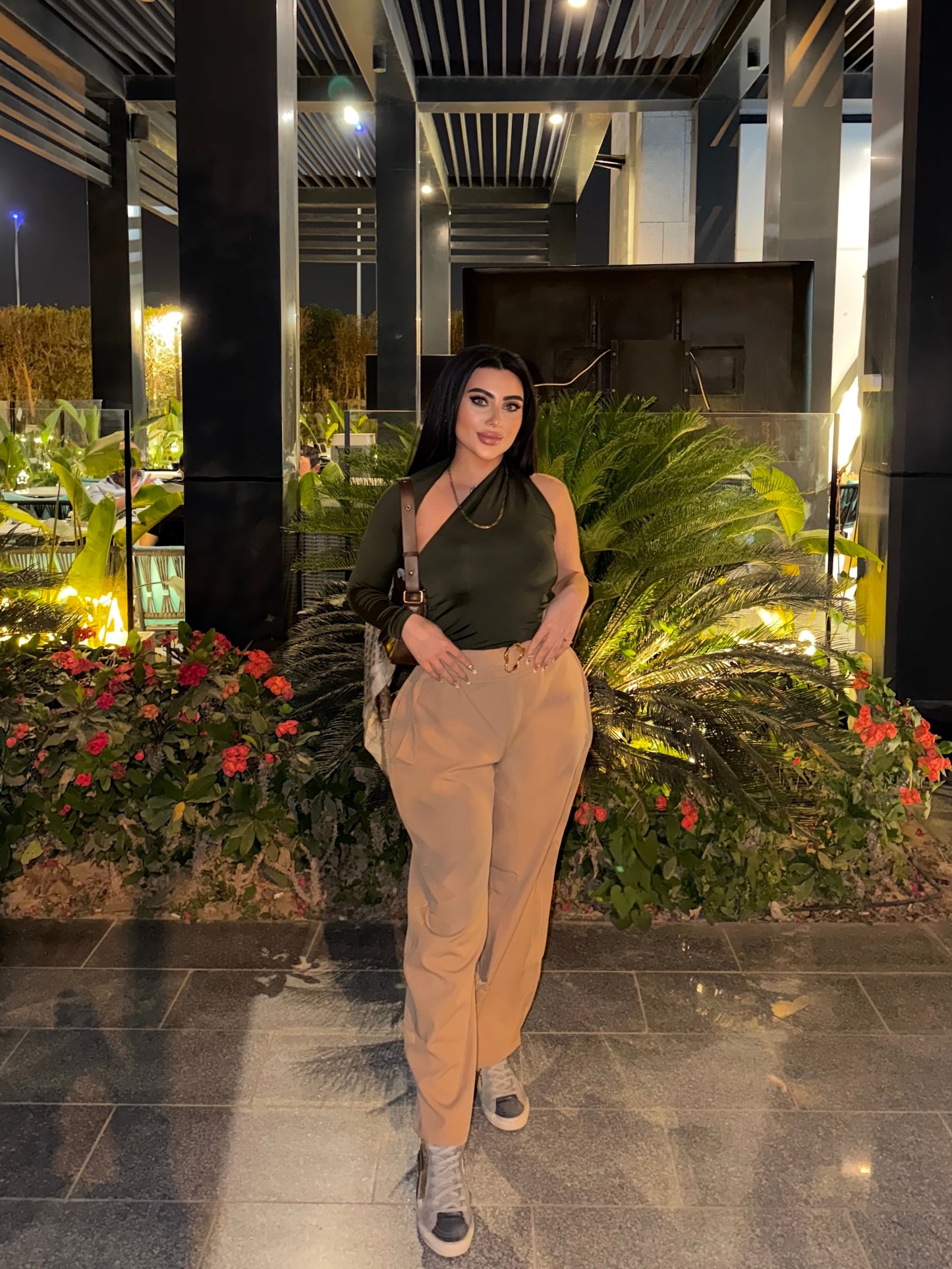 Chic High Waist Trousers V1 Beige
