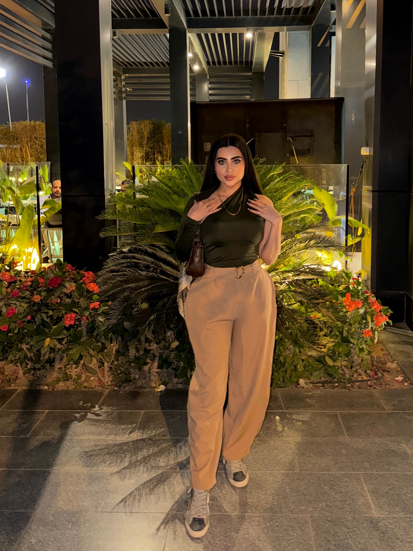 Chic High Waist Trousers V1 Beige