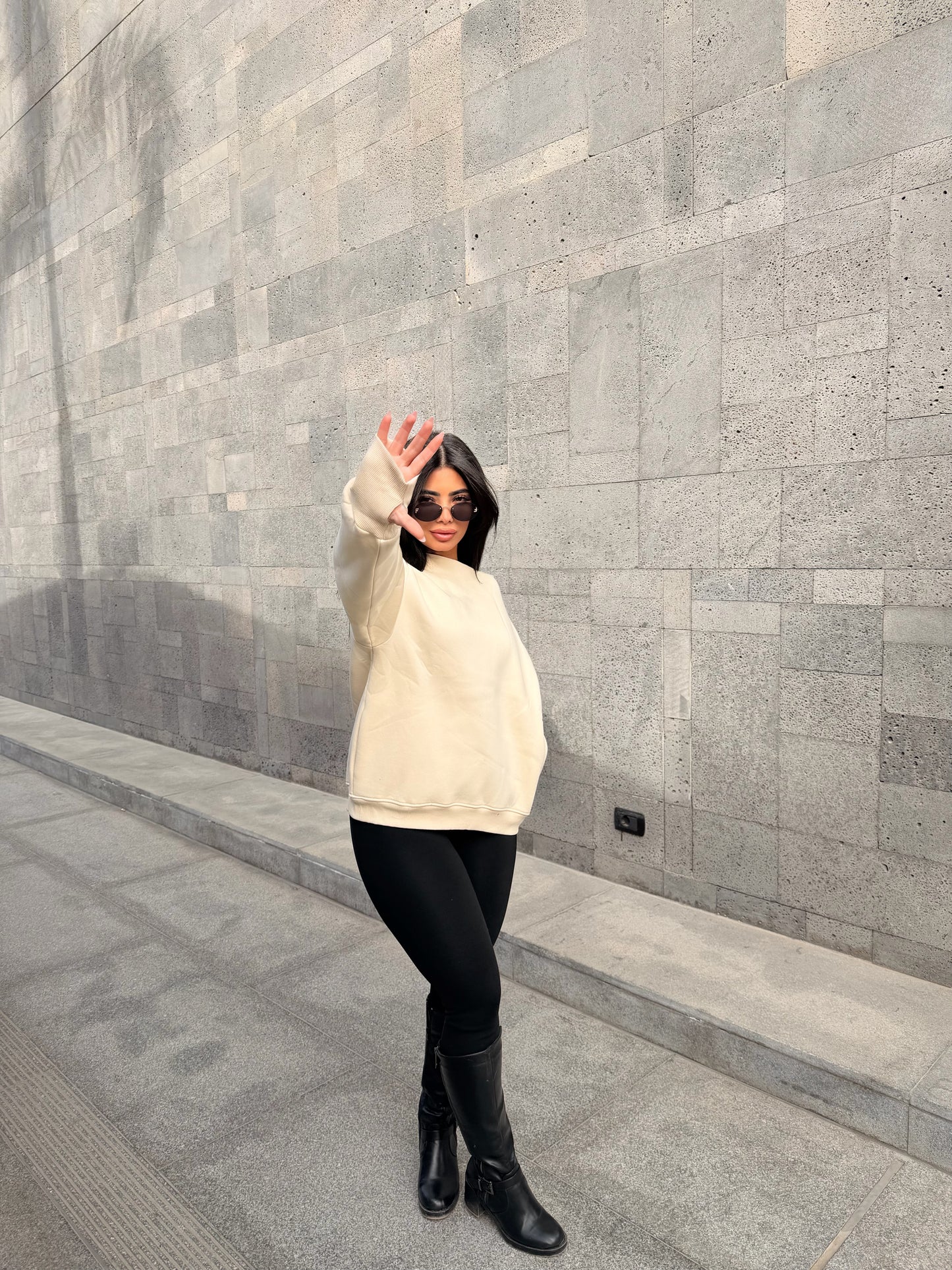 Oversized Hoodie off white