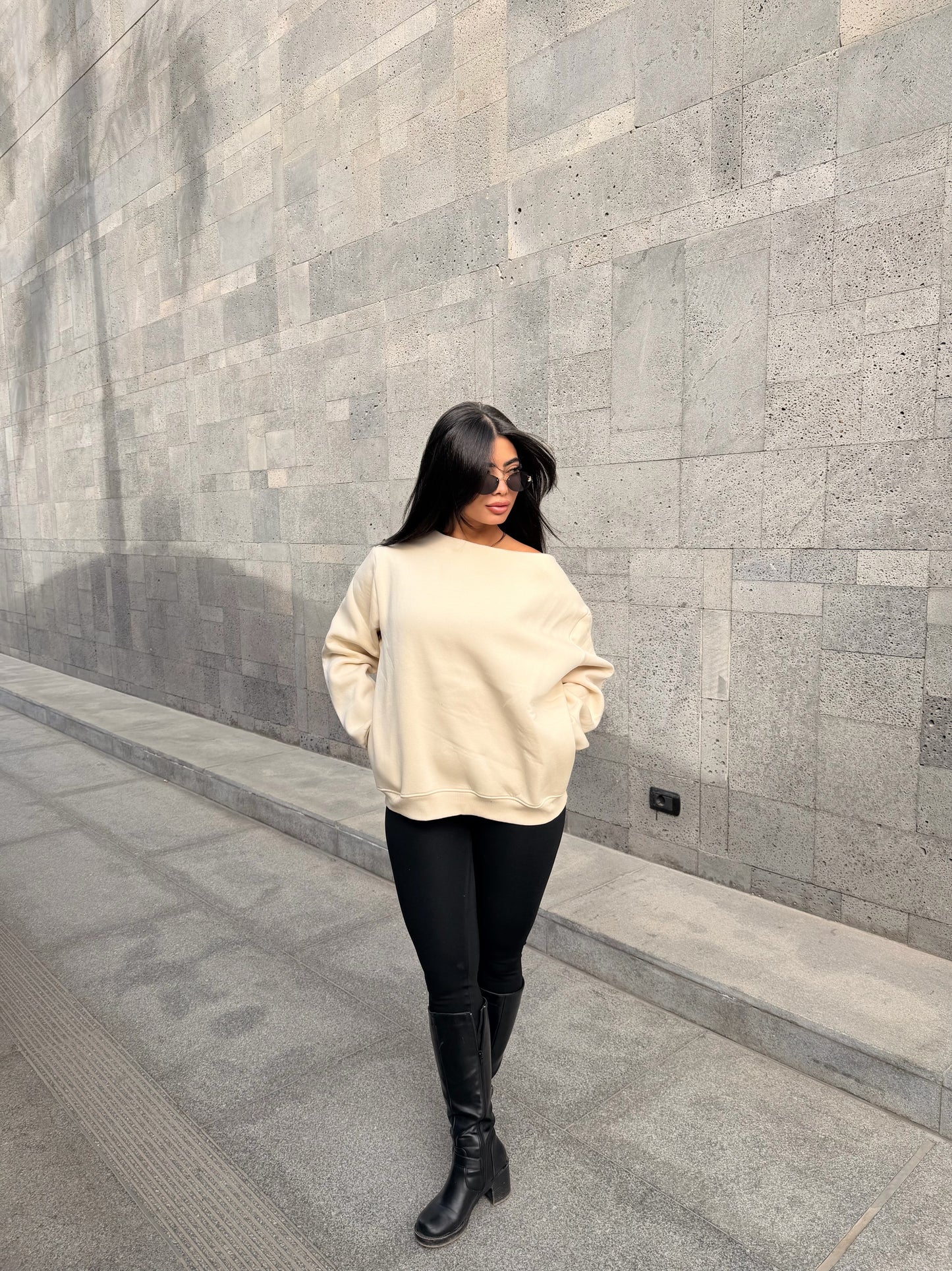 Oversized Hoodie off white