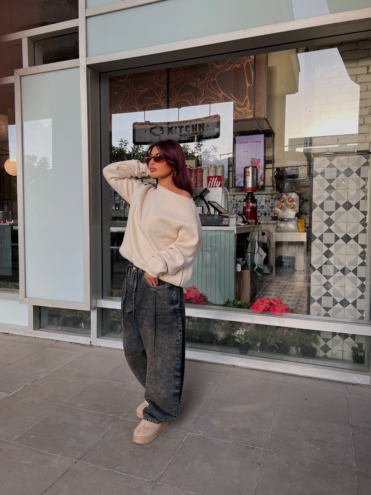 Oversized Hoodie off white