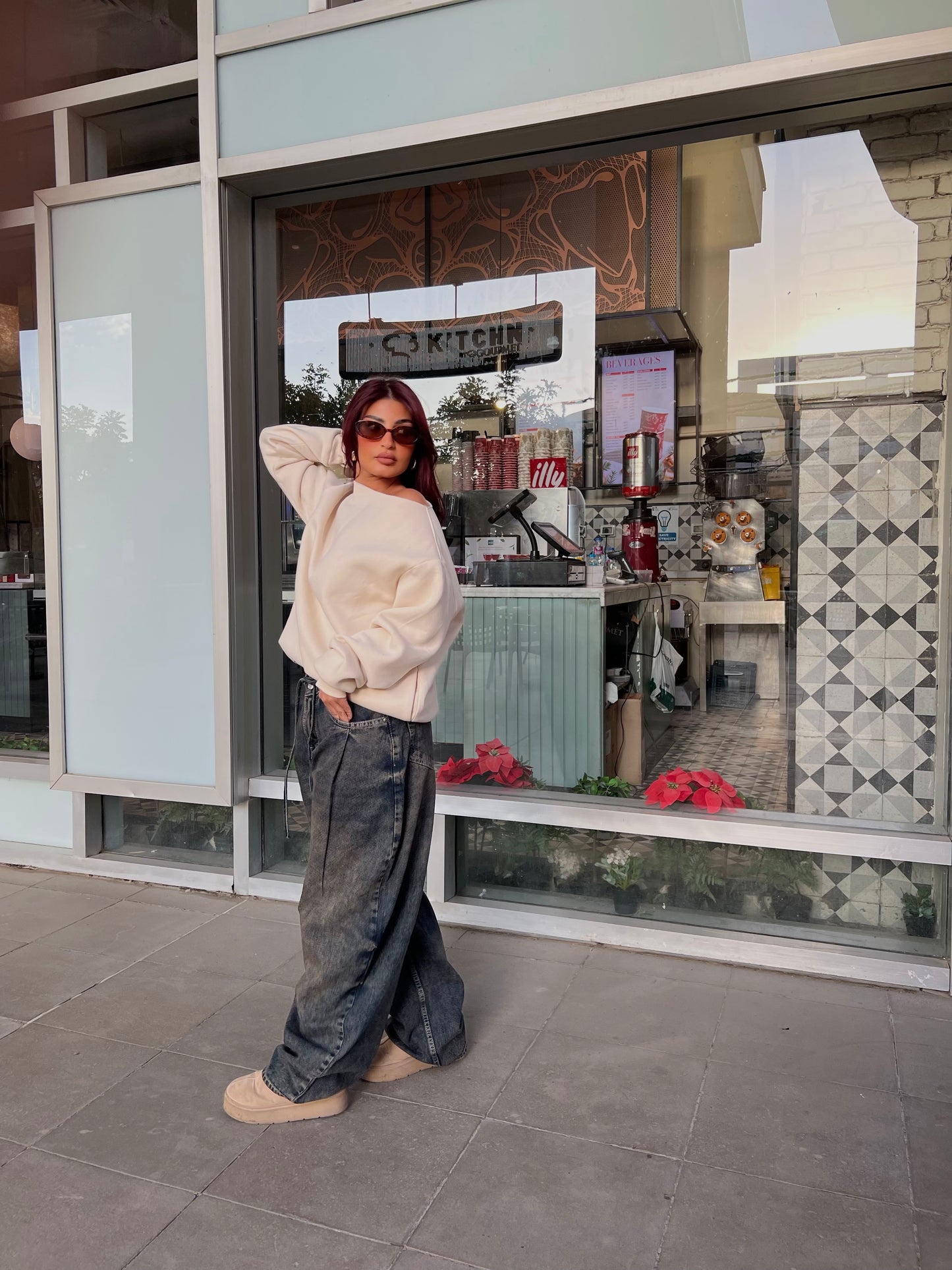 Oversized Hoodie off white