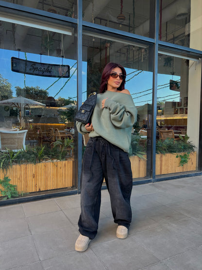 Oversized Hoodie olive