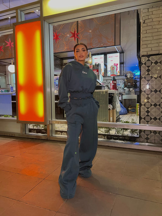 Fleece Set Deep Blue Green