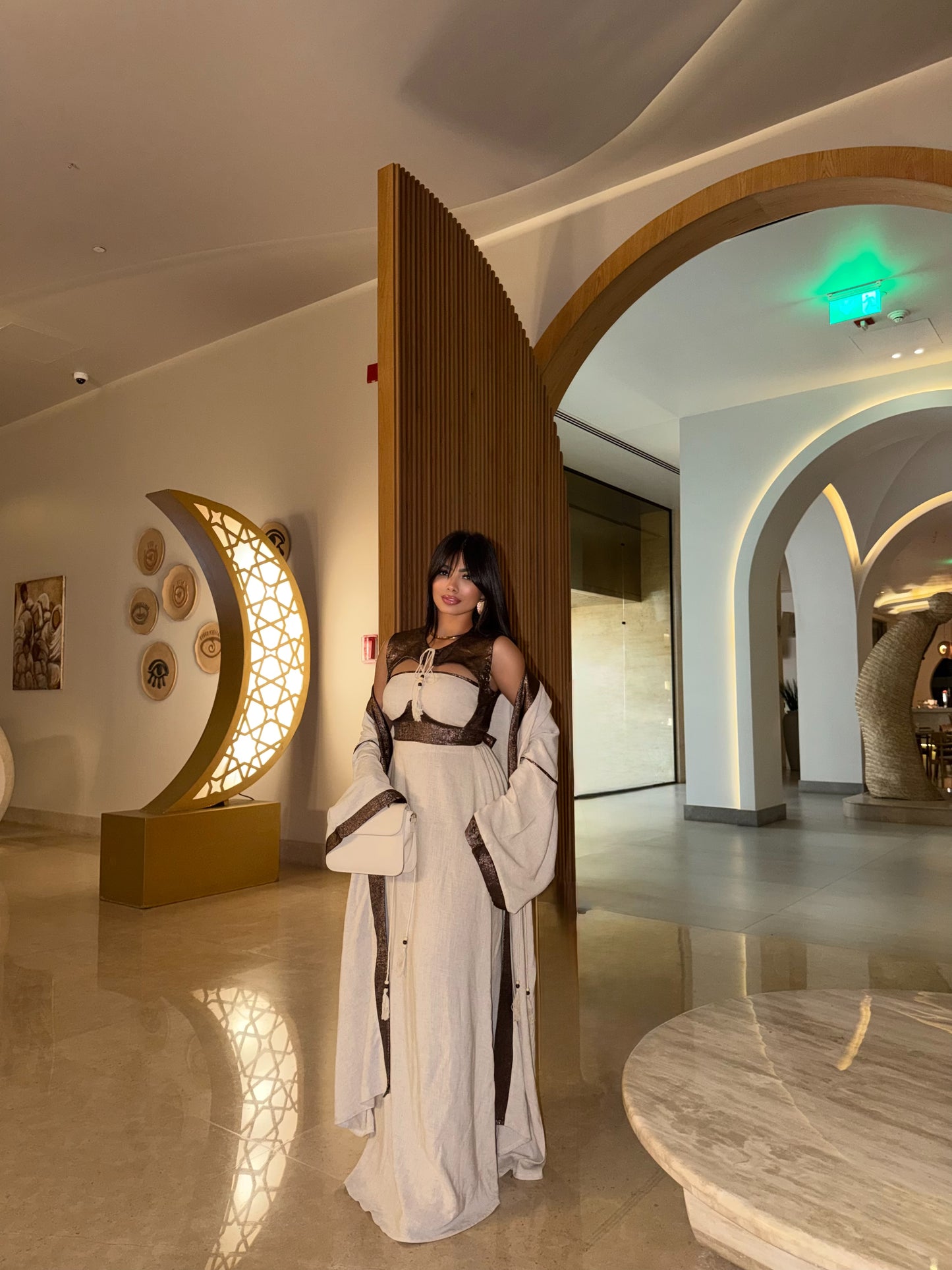 Linen set ( Dress+ kaftan)