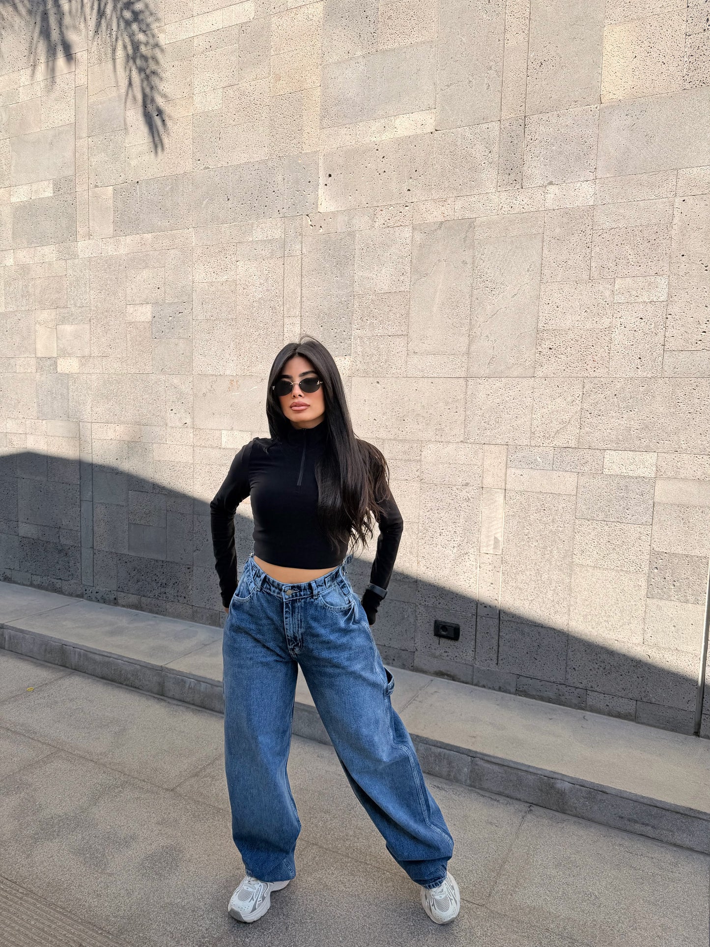 Balloon Baggy  Blue M