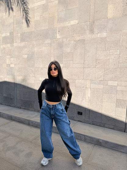 Balloon Baggy  Blue M