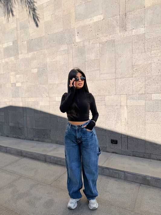 Balloon Baggy  Blue M