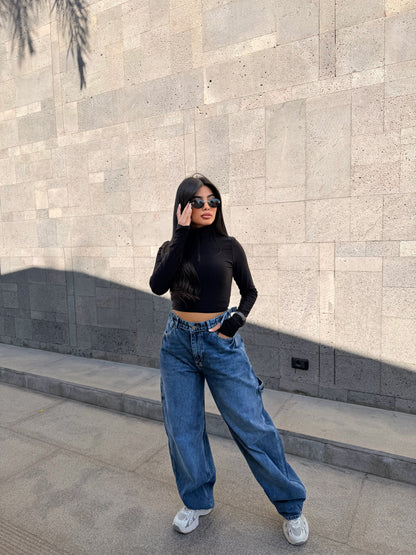 Balloon Baggy  Blue M